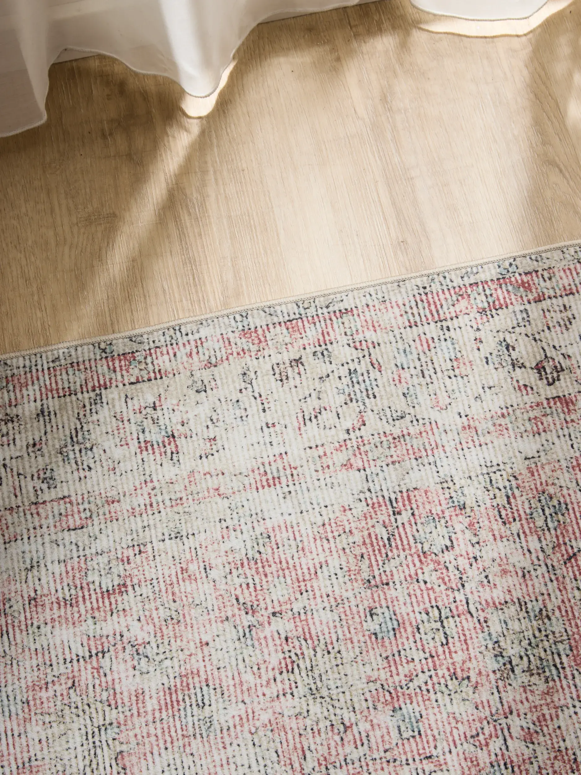 Rug made of 100% Polyester in Beige with a 100% Polyester high pile by benuta Basic