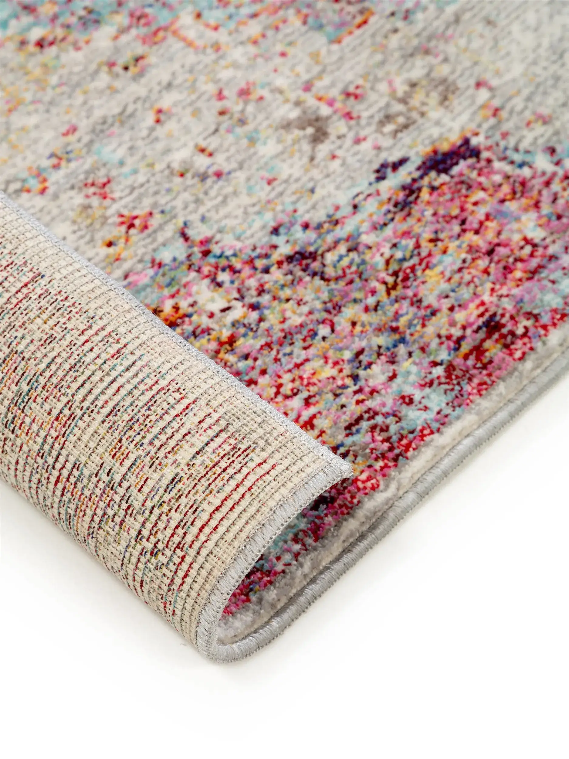 Teppich aus 100% Polyester in Multicolor mit 100% Polyester hohem Flor von benuta