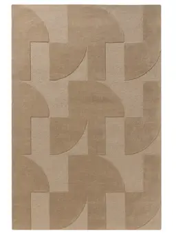 Wollteppich Logan Beige