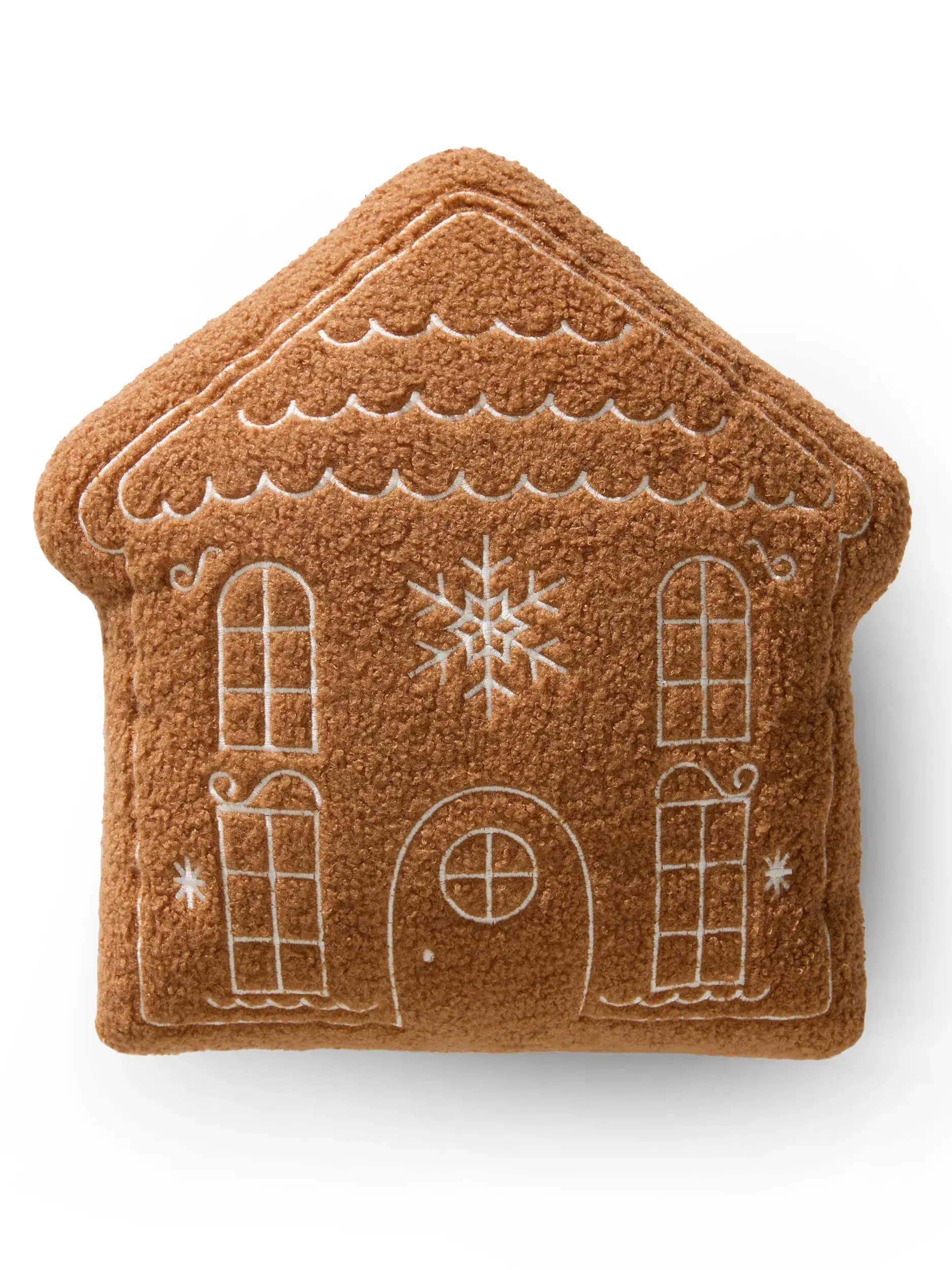 Kerstkussen Gingerbread House Bruin van benuta