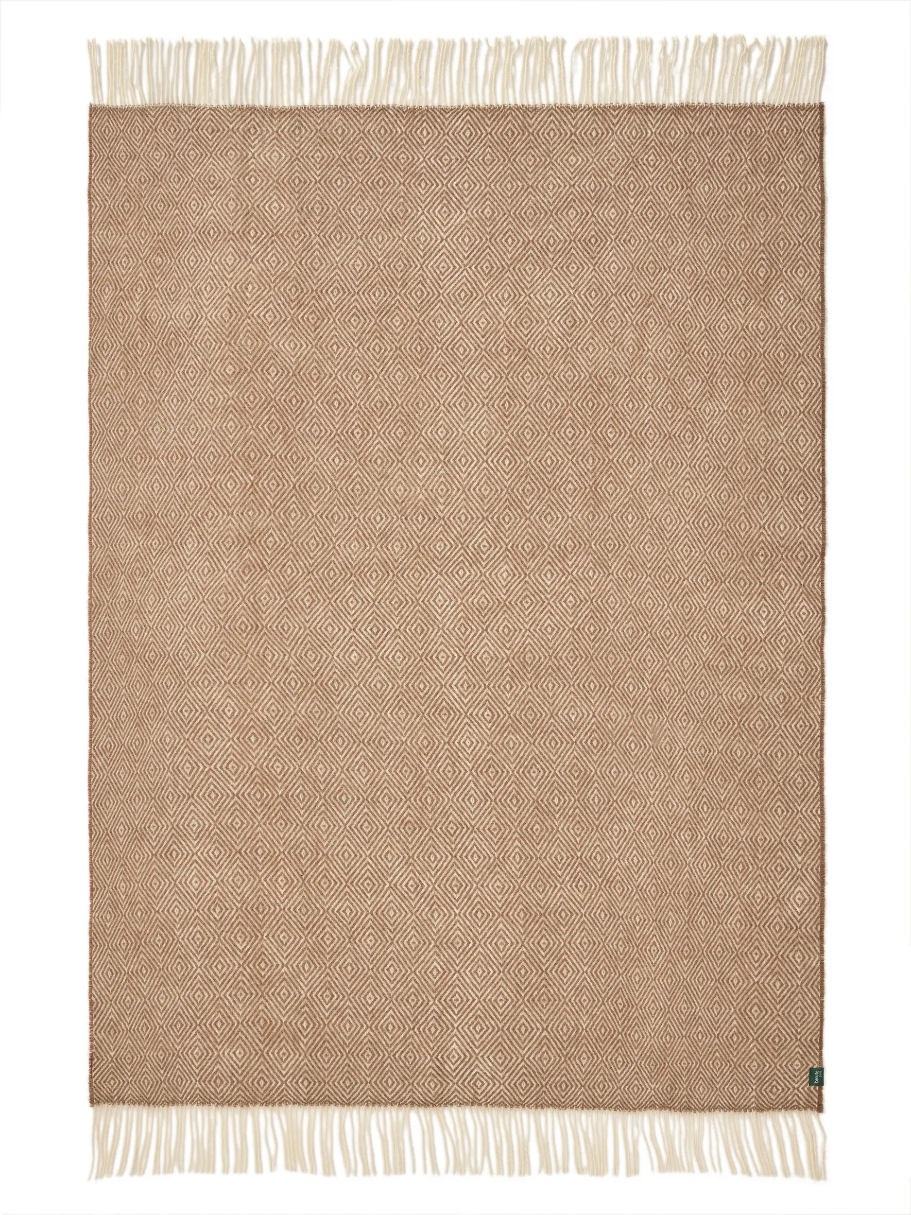 Wolldecke Bianca Braun von benuta Pure