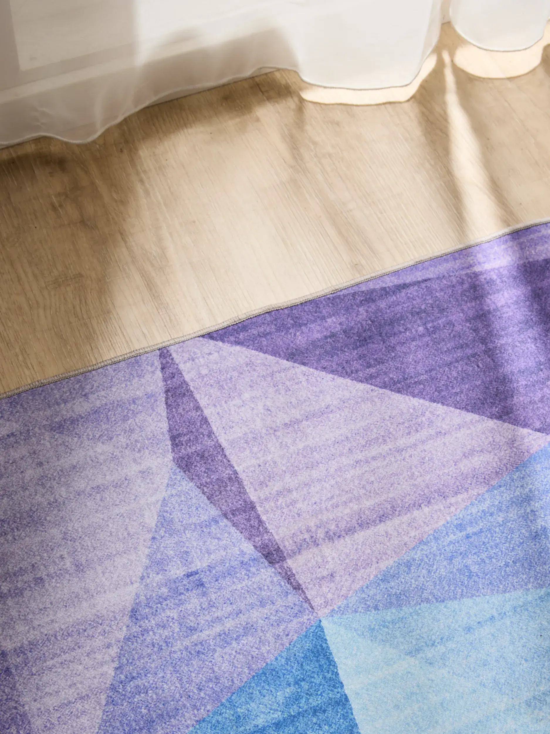 Rug made of 100% Polyester in Multicolor with a 100% Polyester high pile by benuta Basic