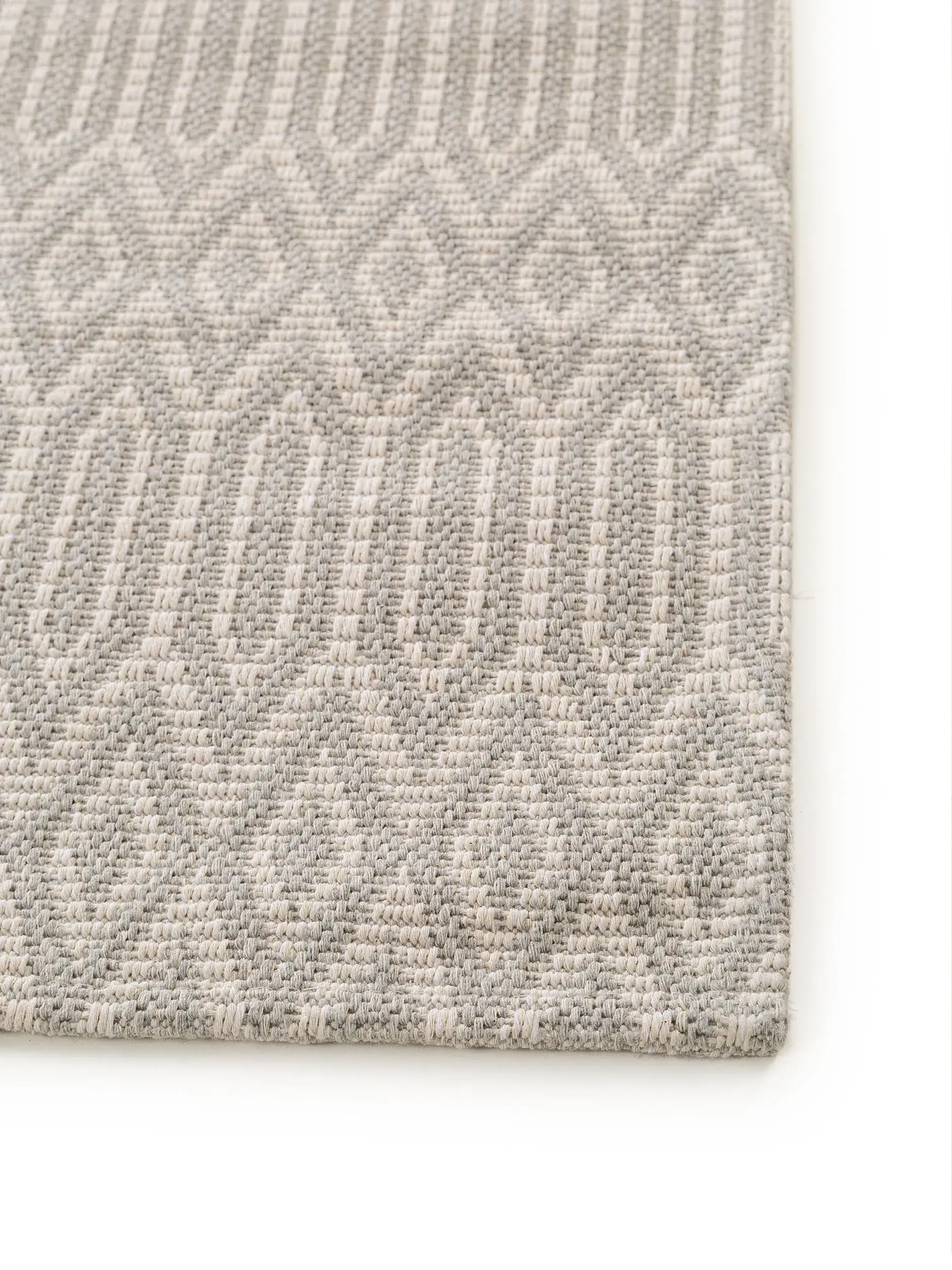 Teppich aus 100% Baumwolle in Grau mit 100% Baumwolle hohem Flor von benuta Nest