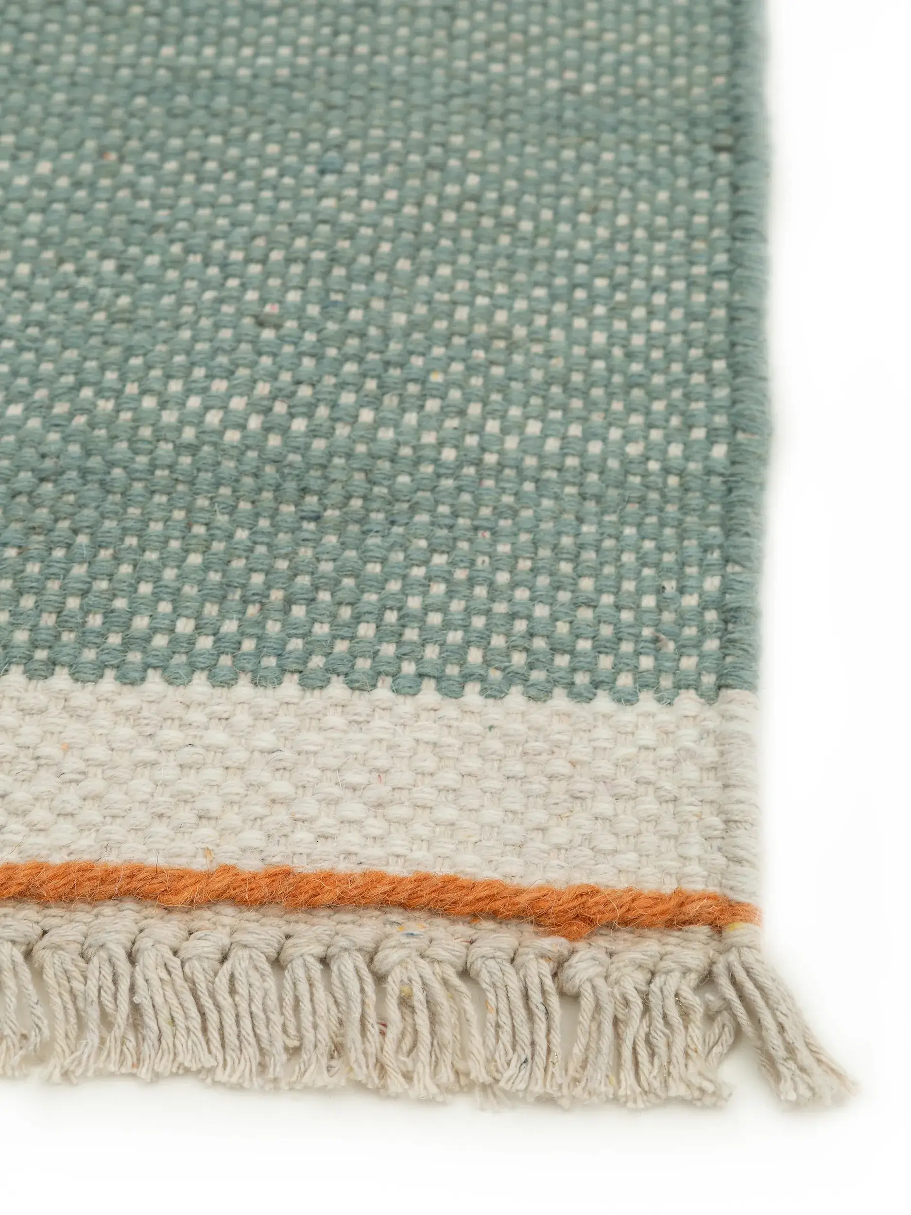 Rug made of 60% Wolle, 40% Baumwolle in Grün with a 60% Wolle, 40% Baumwolle high pile by benuta Pop