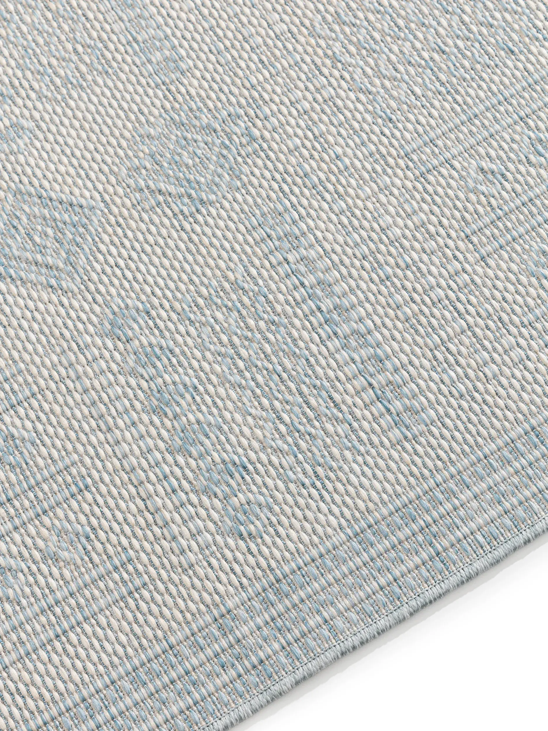Teppich aus 100% Polypropylen in Blau mit 100% Polypropylen hohem Flor von benuta Nest