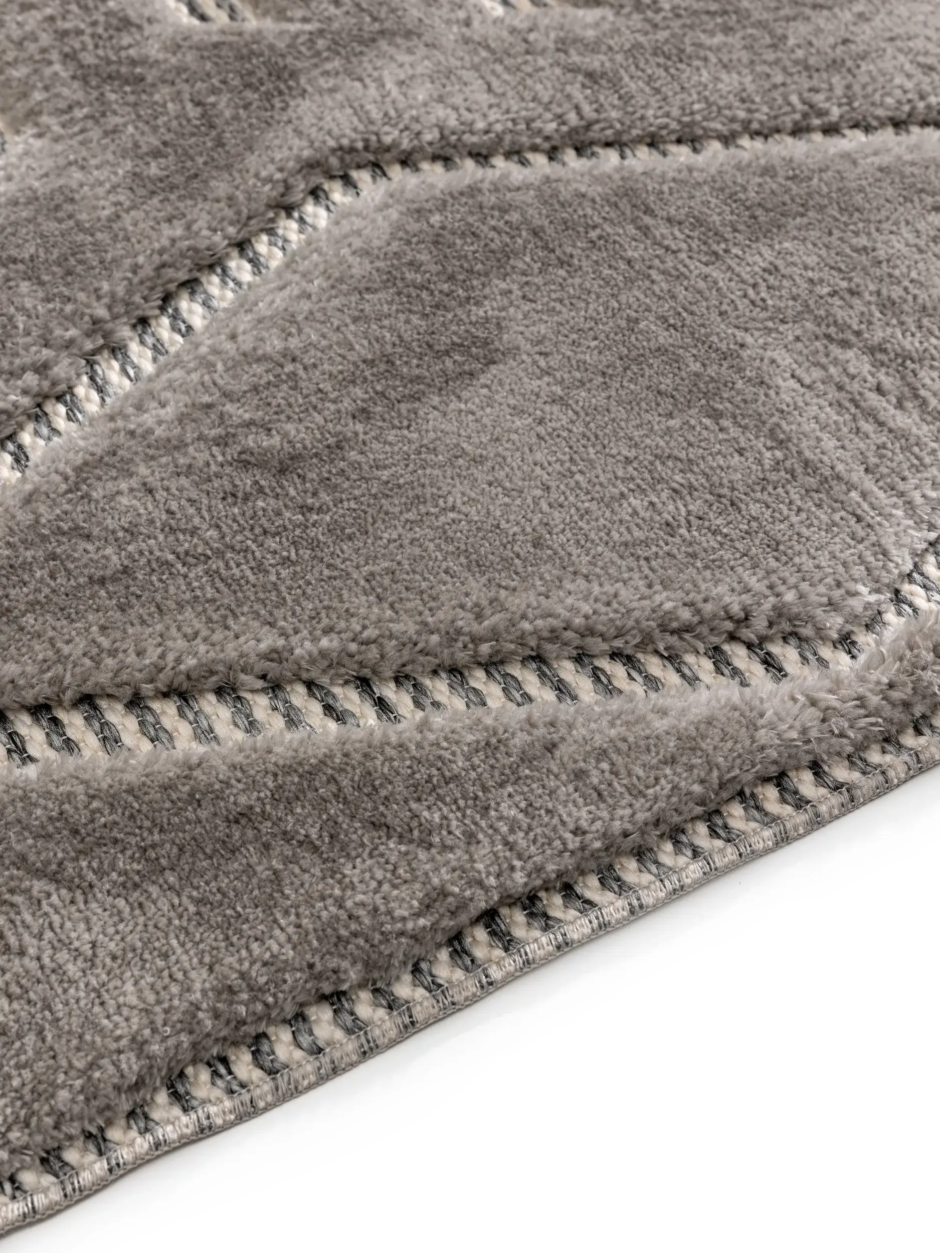Koberec z 63% Polyester, 37% Polypropylen v Grau s vlasem výšky 63% Polyester, 37% Polypropylen od benuta Pop