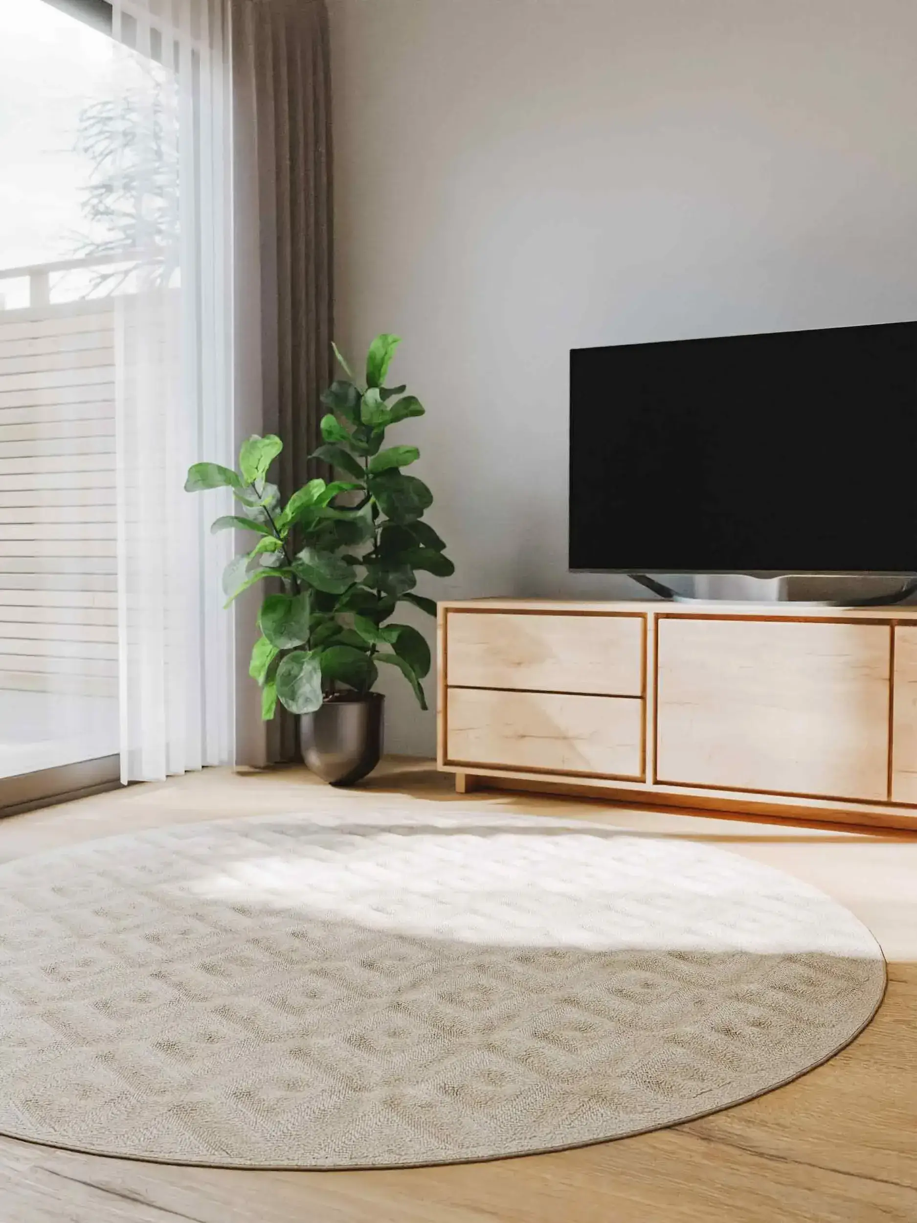 Rug made of 100% Polypropylen in White with a 100% Polypropylen high pile by benuta Basic