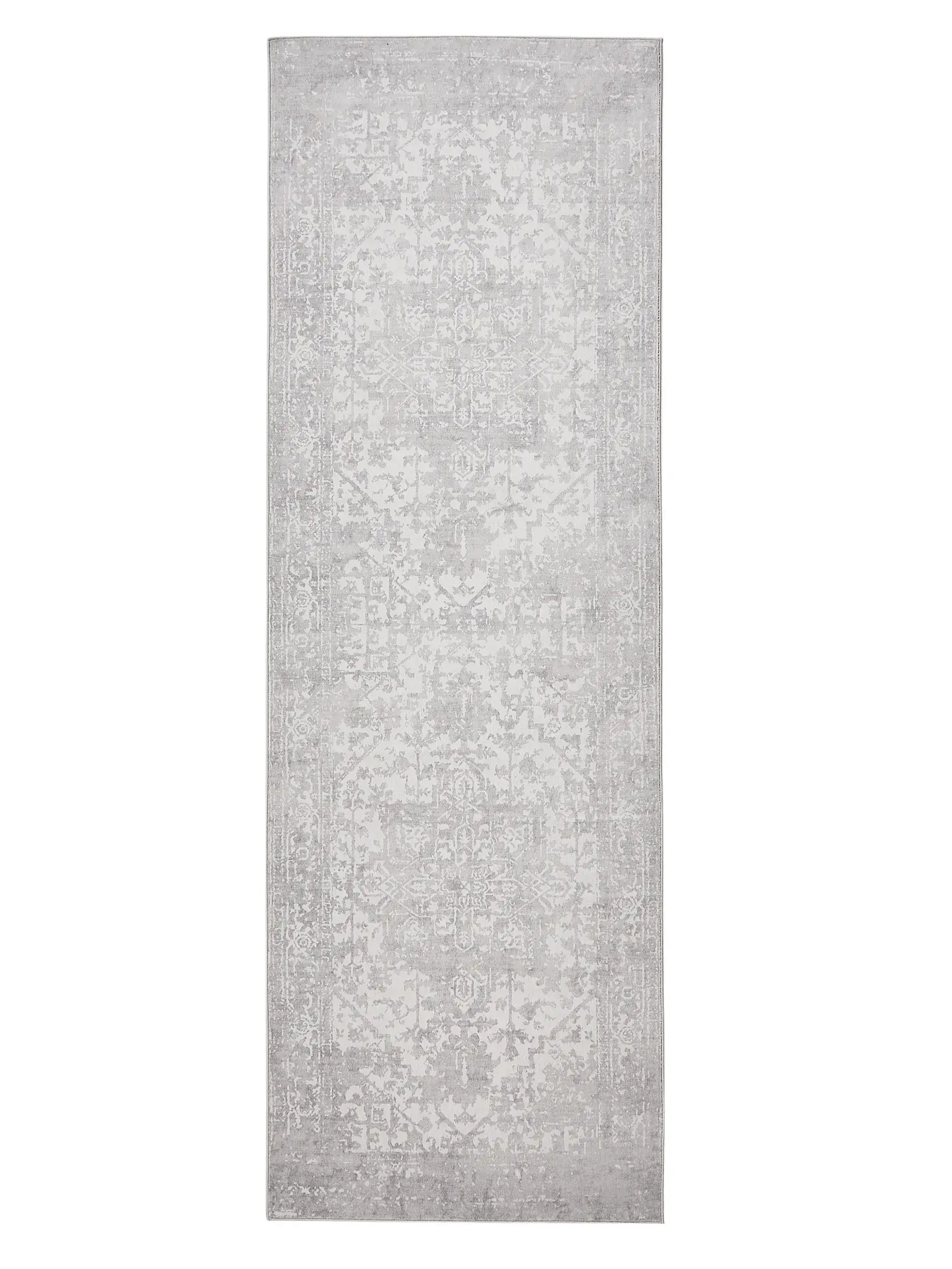 Rug made of 100% Polyester in Grey with a 100% Polyester high pile by benuta Nest