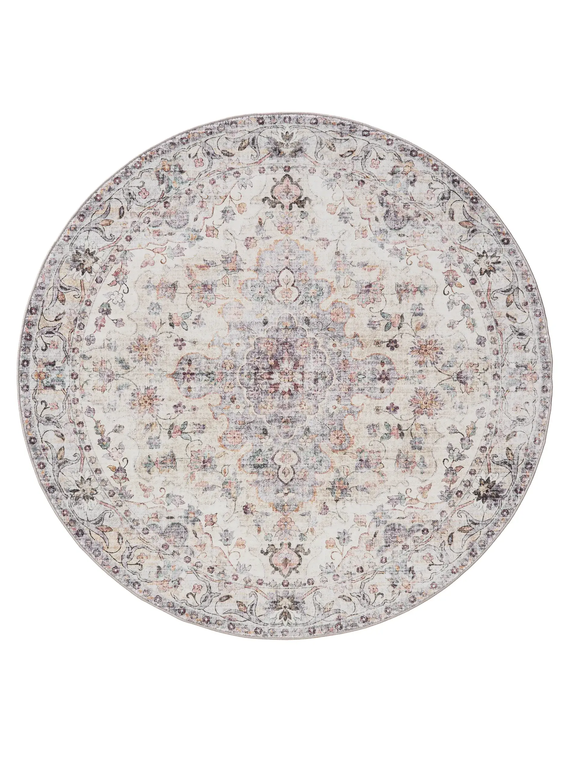 Rug made of 100% Polyester in Multicolour with a 100% Polyester high pile by benuta Basic