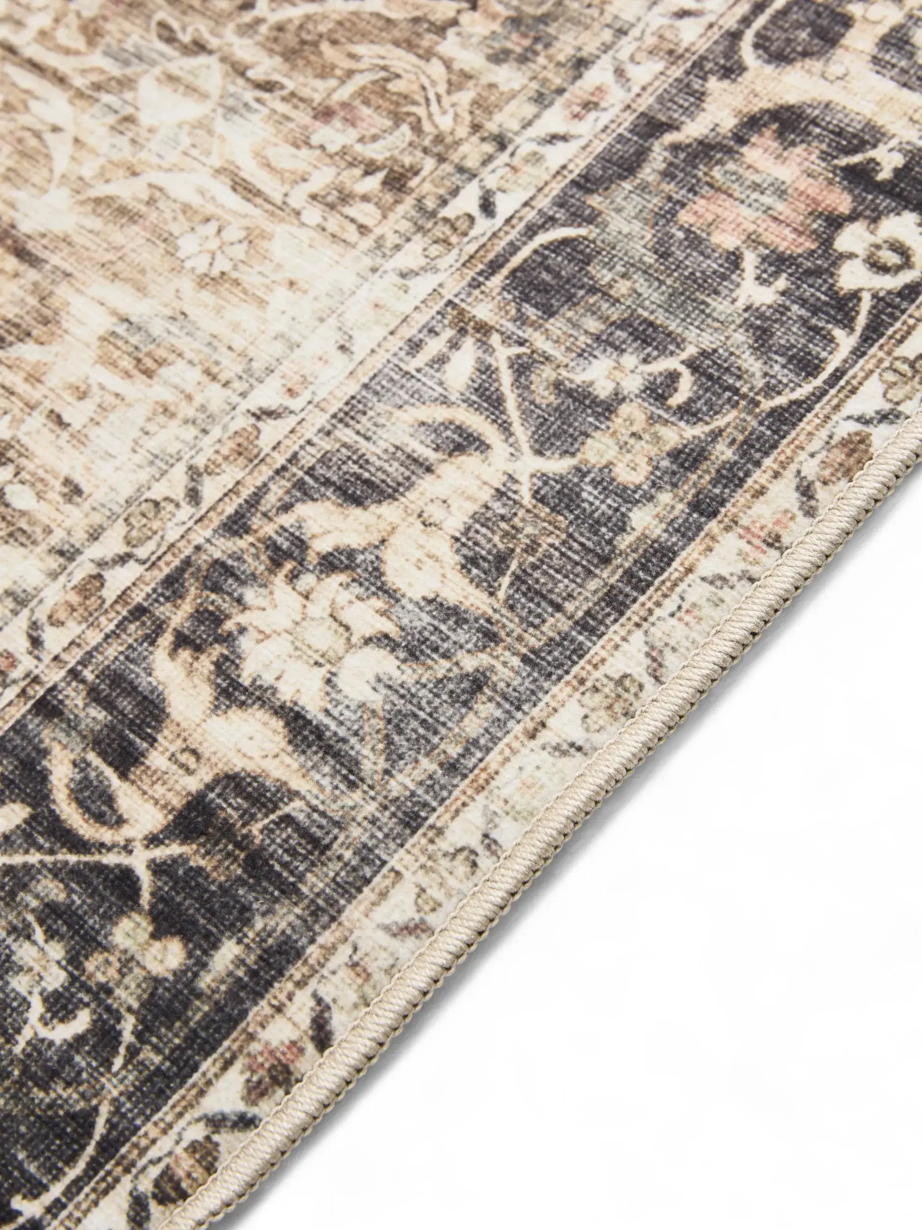 Rug made of 100% Polyester in Grey with a 100% Polyester high pile by benuta Basic