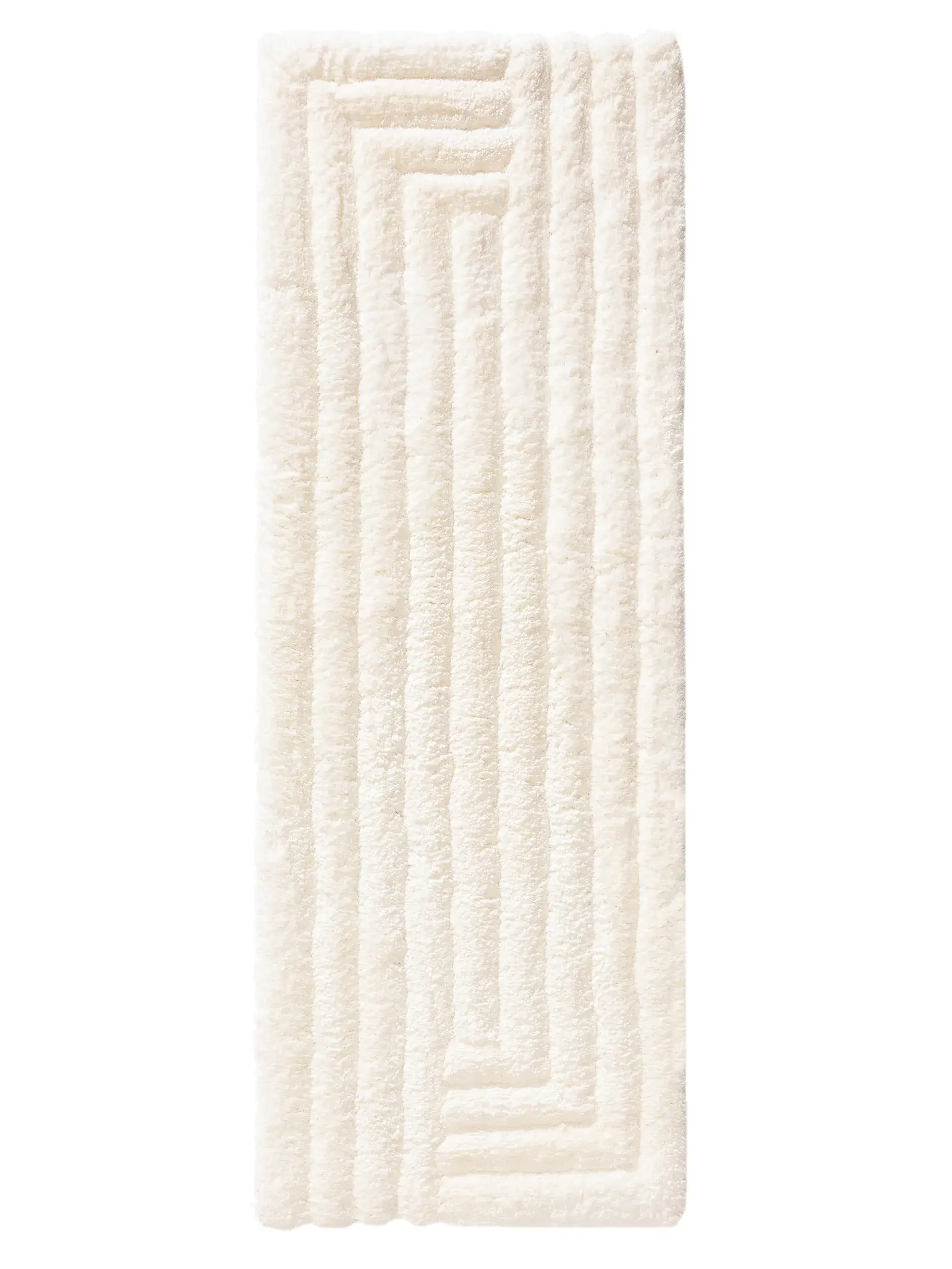 Rug made of 100% Polyester in Beige with a 100% Polyester high pile by benuta Nest