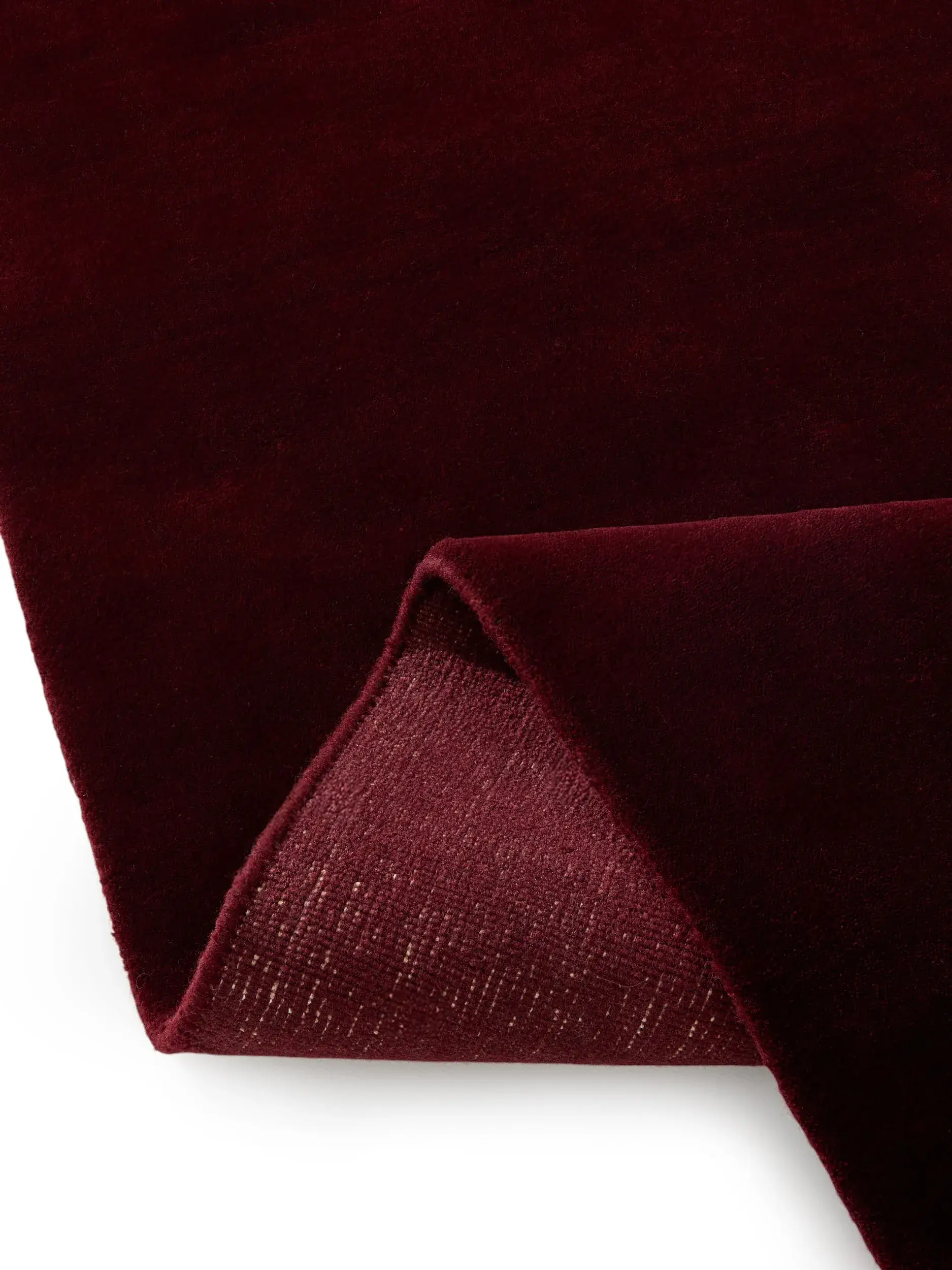 Teppich Mono aus 100% Baumwolle in Rot von benuta