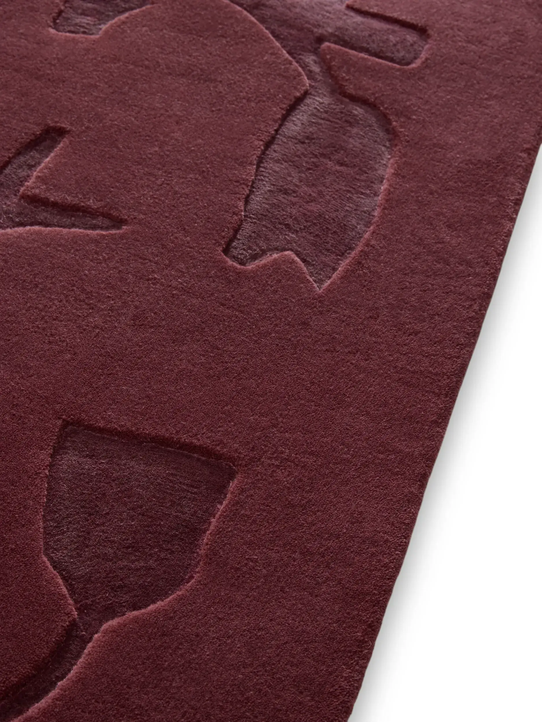 Tappeto di 65% Lana, 35% Lyocell (Tencel™) in Rosso con pelo alto 65% Lana, 35% Lyocell (Tencel™) da benuta Finest