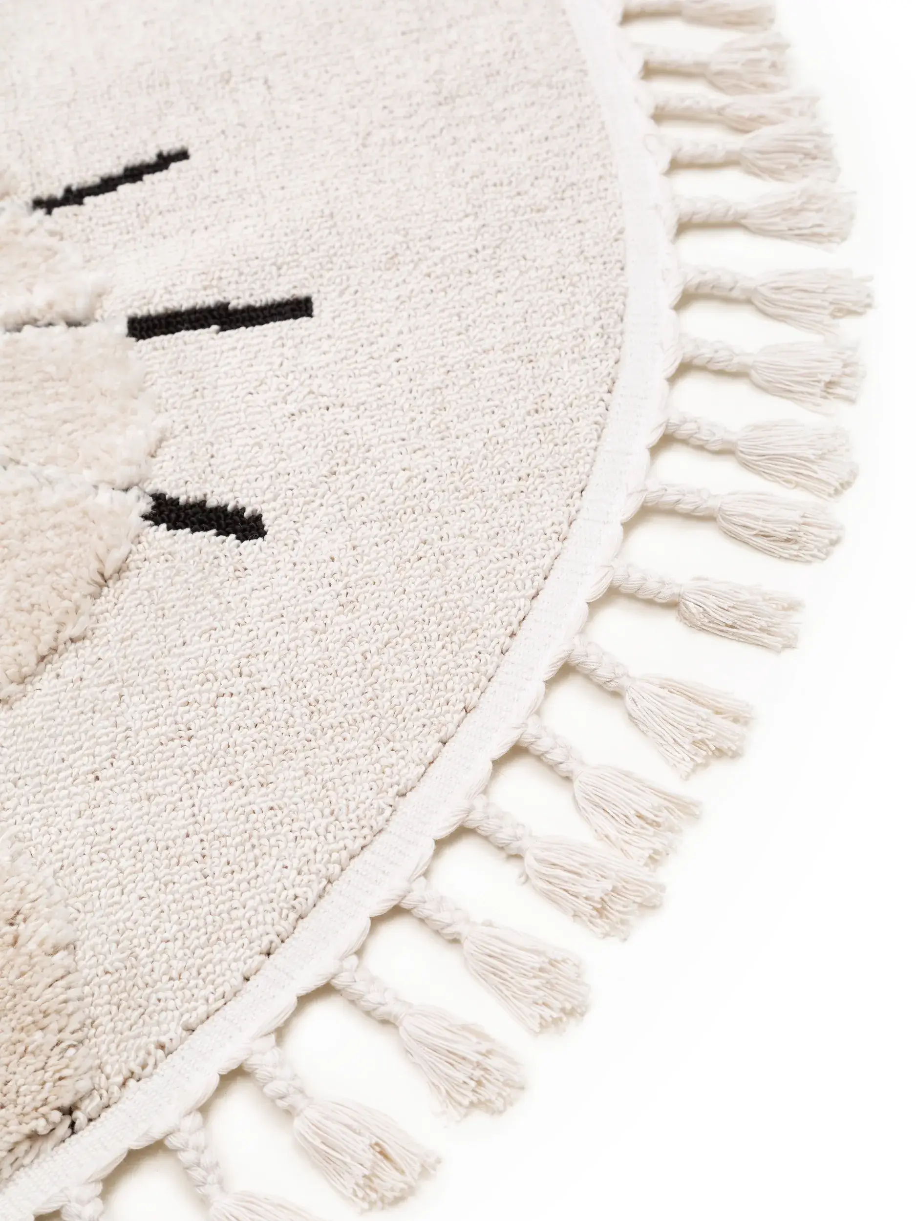 Tappeto di 100% Poliestere in Beige con pelo alto 100% Poliestere da Lytte