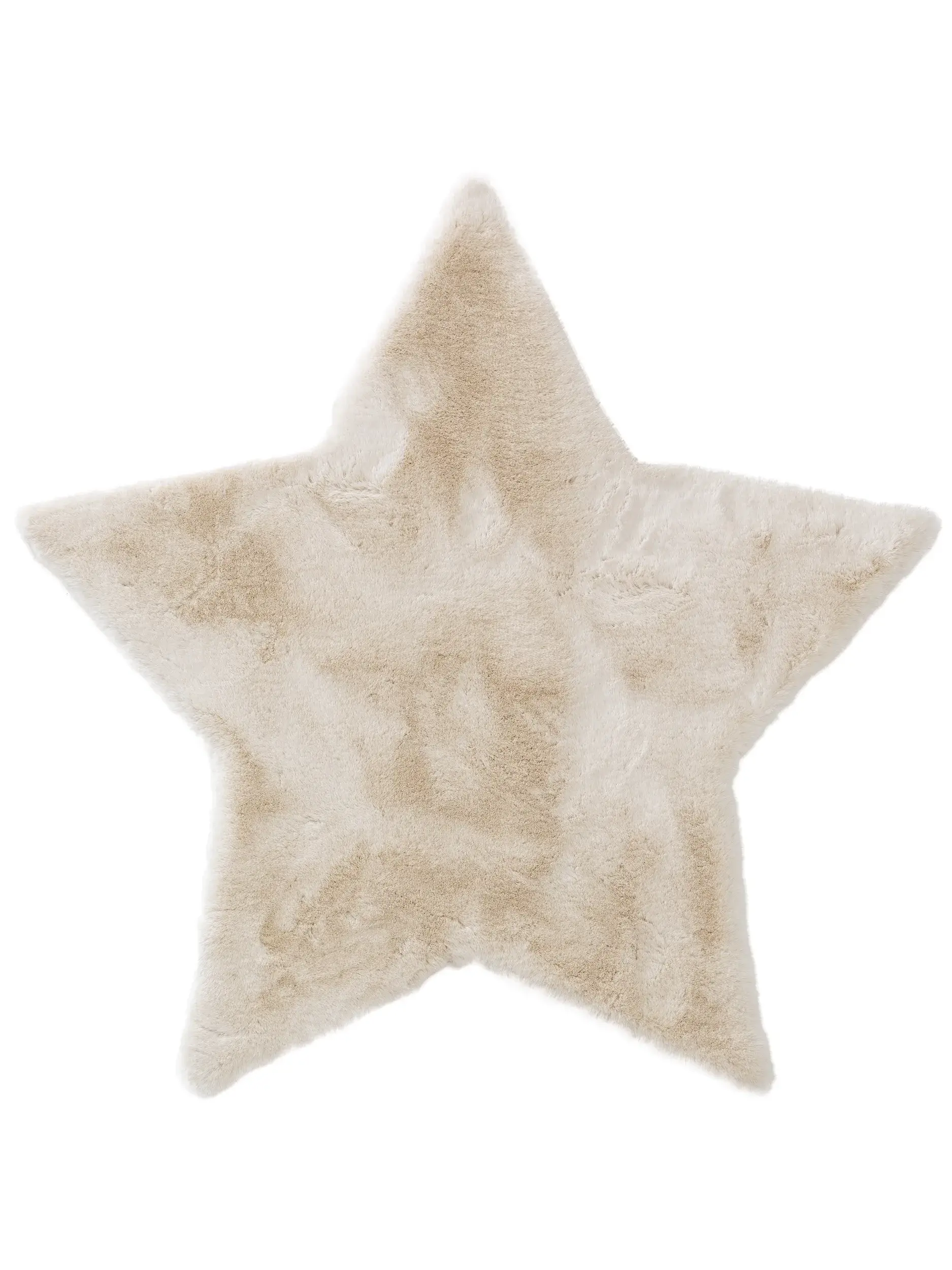 Matta av 100% Polyester i Beige med 100% Polyester hög lugg från Lytte