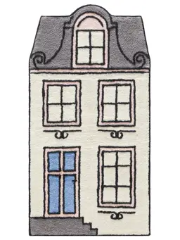 Waschbarer Baumwollteppich Emily Multicolor