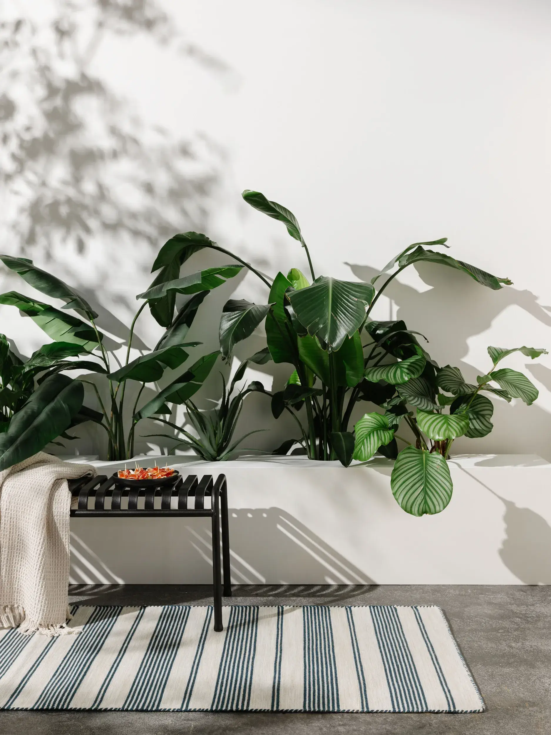 Rug Rida made of 100% Polyester (recycled PET) in Blue by benuta Nest