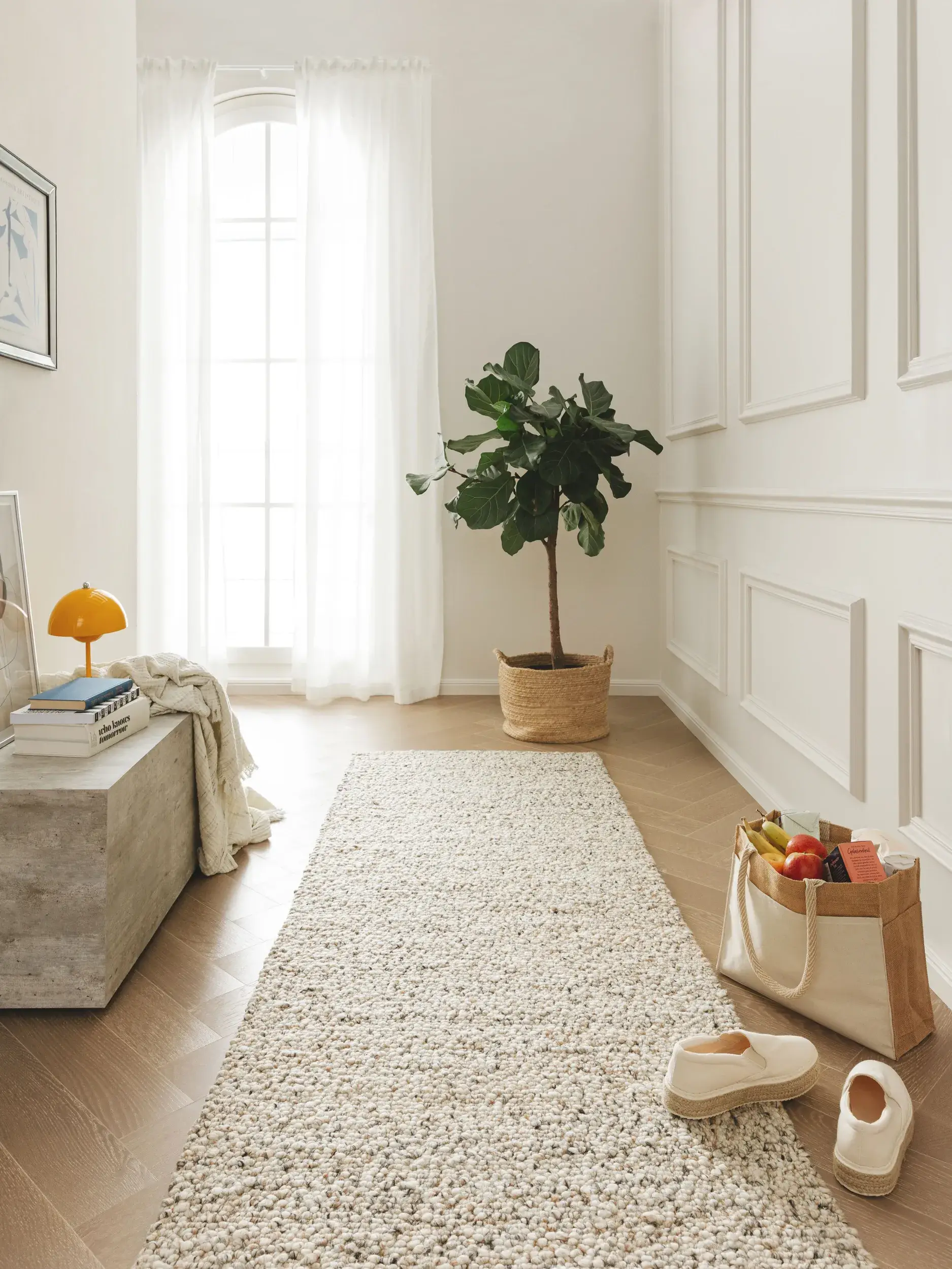 Tapis en 70% Laine (de Nouvelle-Zélande), 30% Polyester en Multicouleur avec une pile de 70% Laine (de Nouvelle-Zélande), 30% Polyester de hauteur de benuta pure