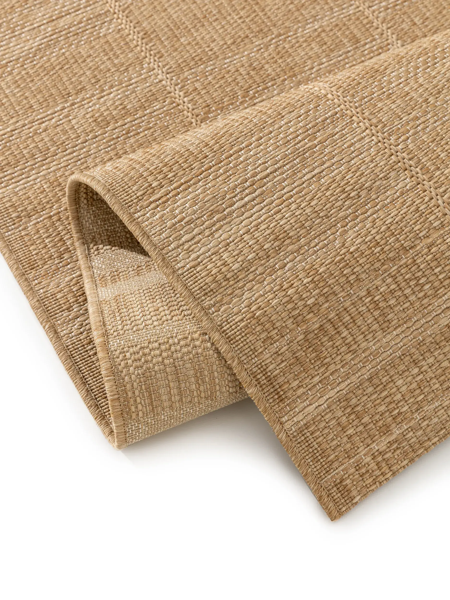 Rug made of 100% Polypropylen in Brown with a 100% Polypropylen high pile by benuta Nest