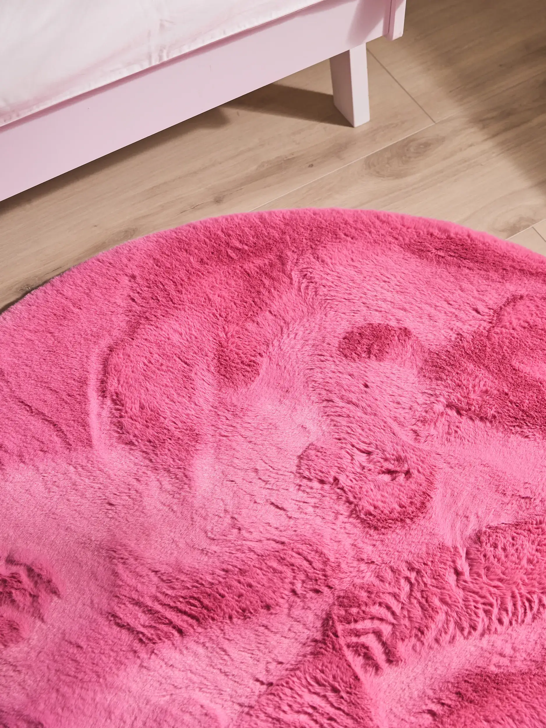 Teppich Dave aus 100% Polyester in Rosa von Lytte