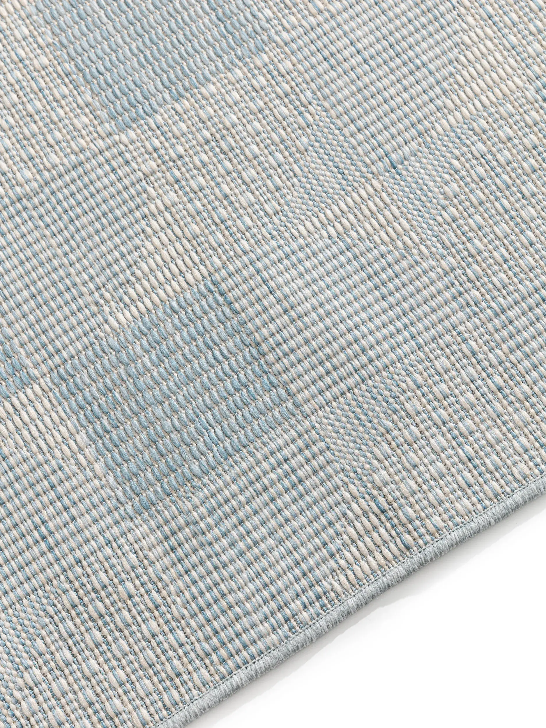 Rug made of 100% Polypropylen in Blue with a 100% Polypropylen high pile by benuta Nest