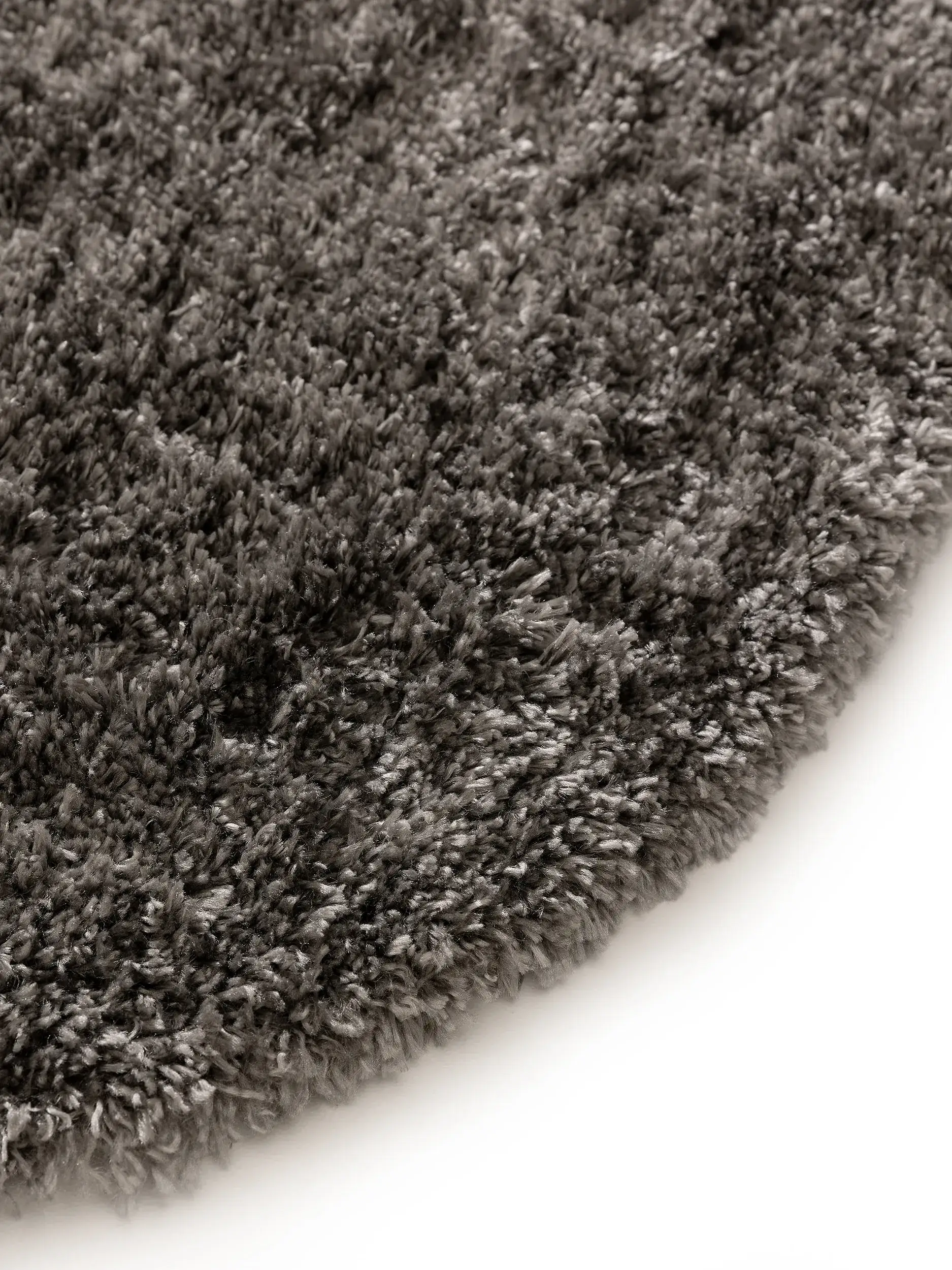 Teppich aus 100% Polypropylen in Grau mit 100% Polypropylen hohem Flor von benuta Pop