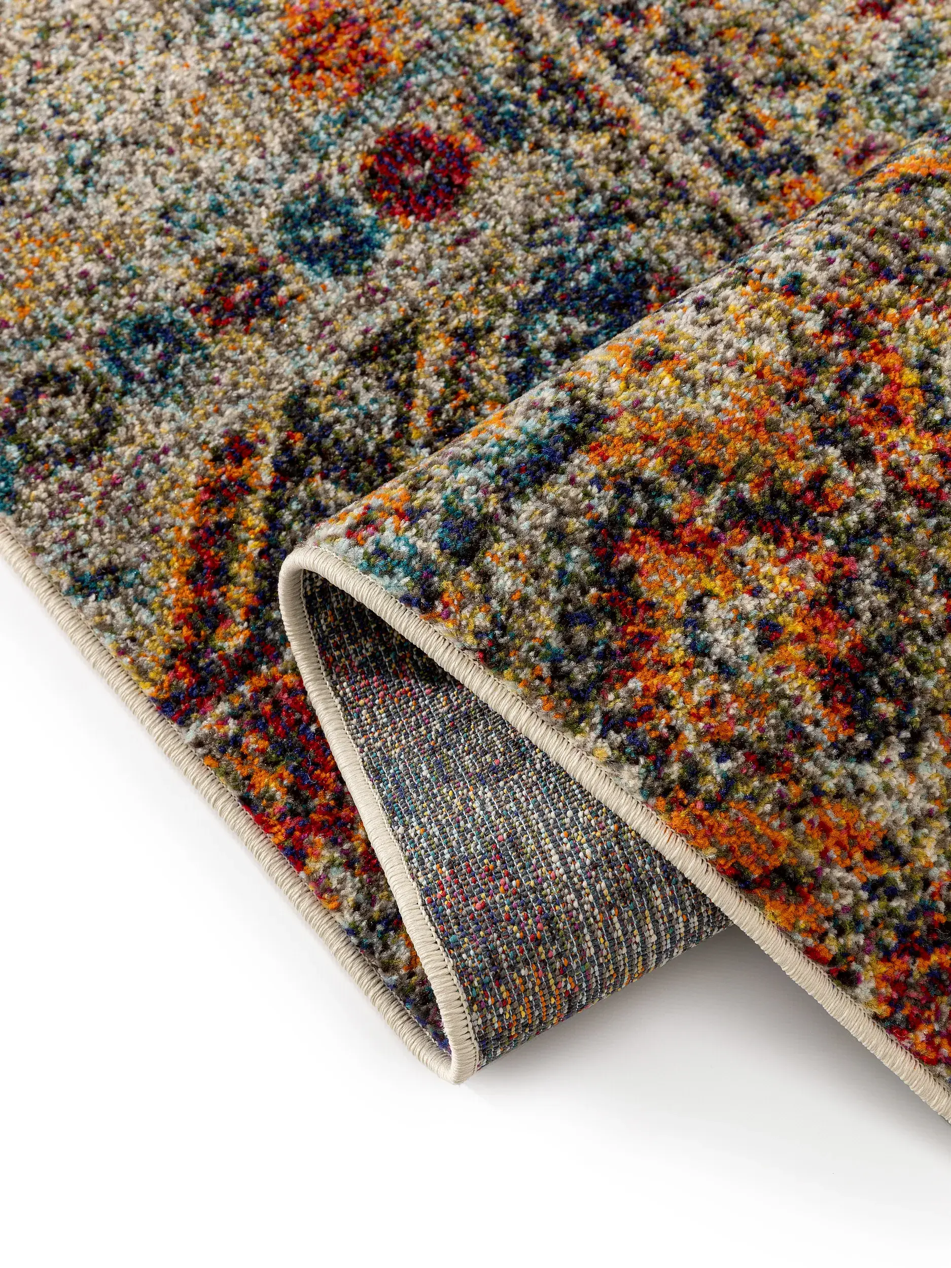 Rug made of 100% Polypropylen in Multicolour with a 100% Polypropylen high pile by benuta Nest