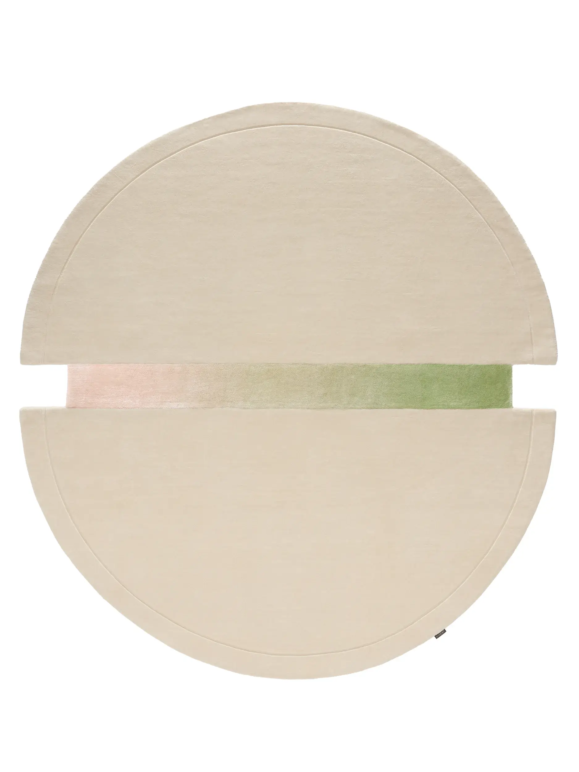 Alfombra Kinga de 90% Lana, 10% Lyocell (Tencel™) en Beige de benuta