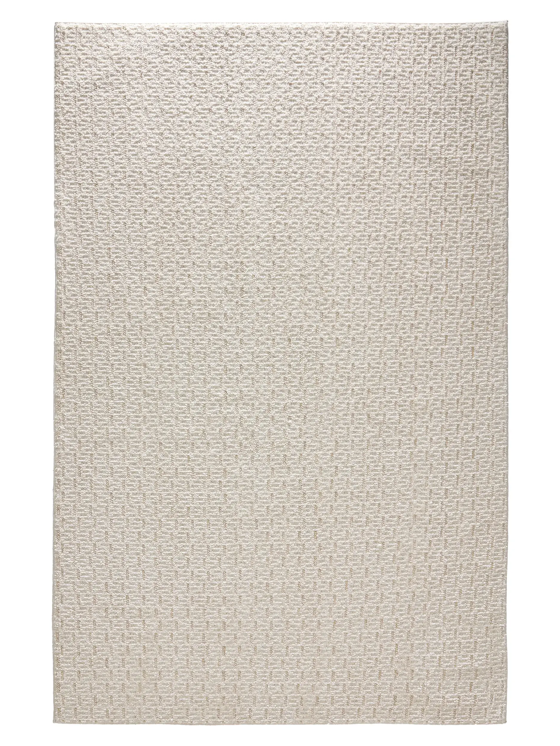 Rug made of 100% Polyester in Weiß with a 100% Polyester high pile by benuta Nest