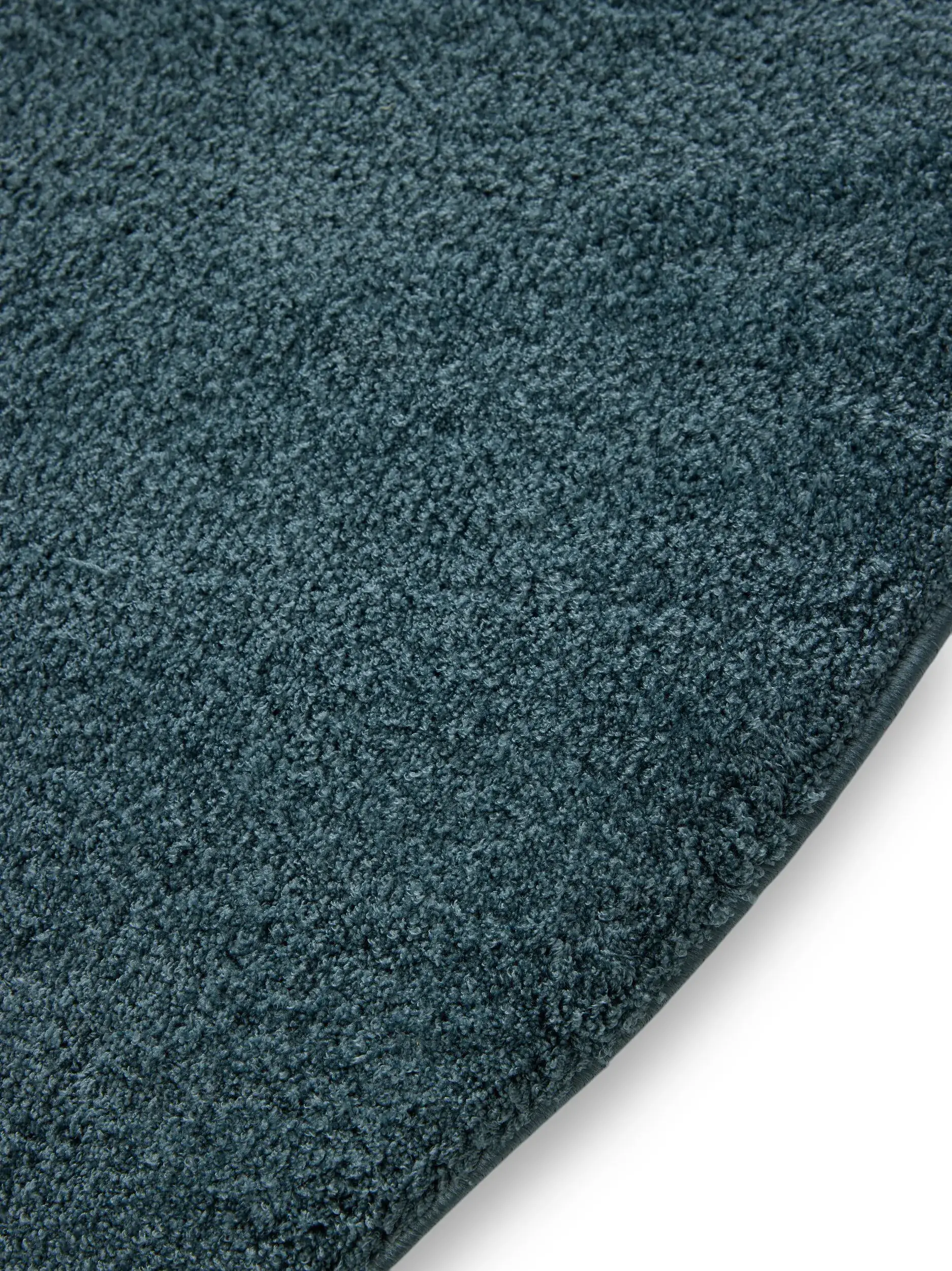 Teppich aus 100% Polyester (Microfiber) in Blau mit 100% Polyester (Microfiber) hohem Flor von benuta Nest