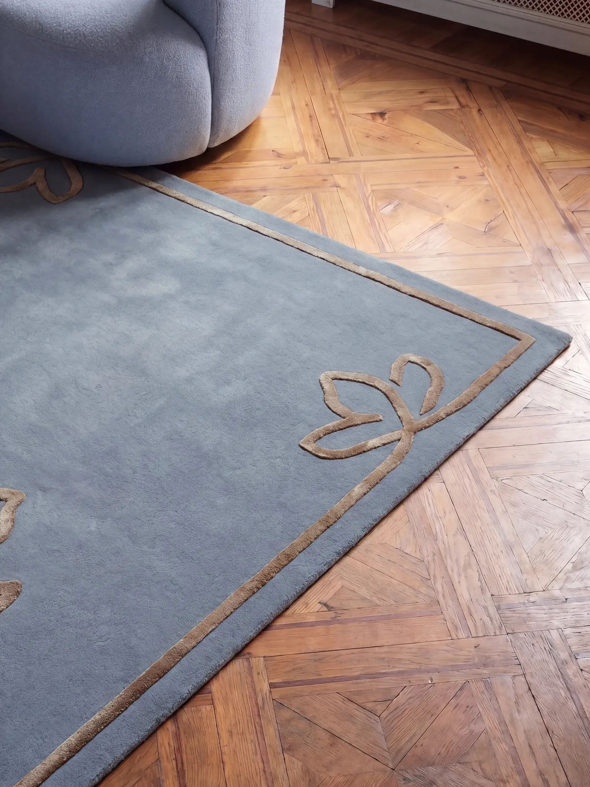 Tapis Sakura en 80% Laine (50% de Nouvelle-Zélande), 20% Lyocell (TENCEL™) en  de benuta Finest