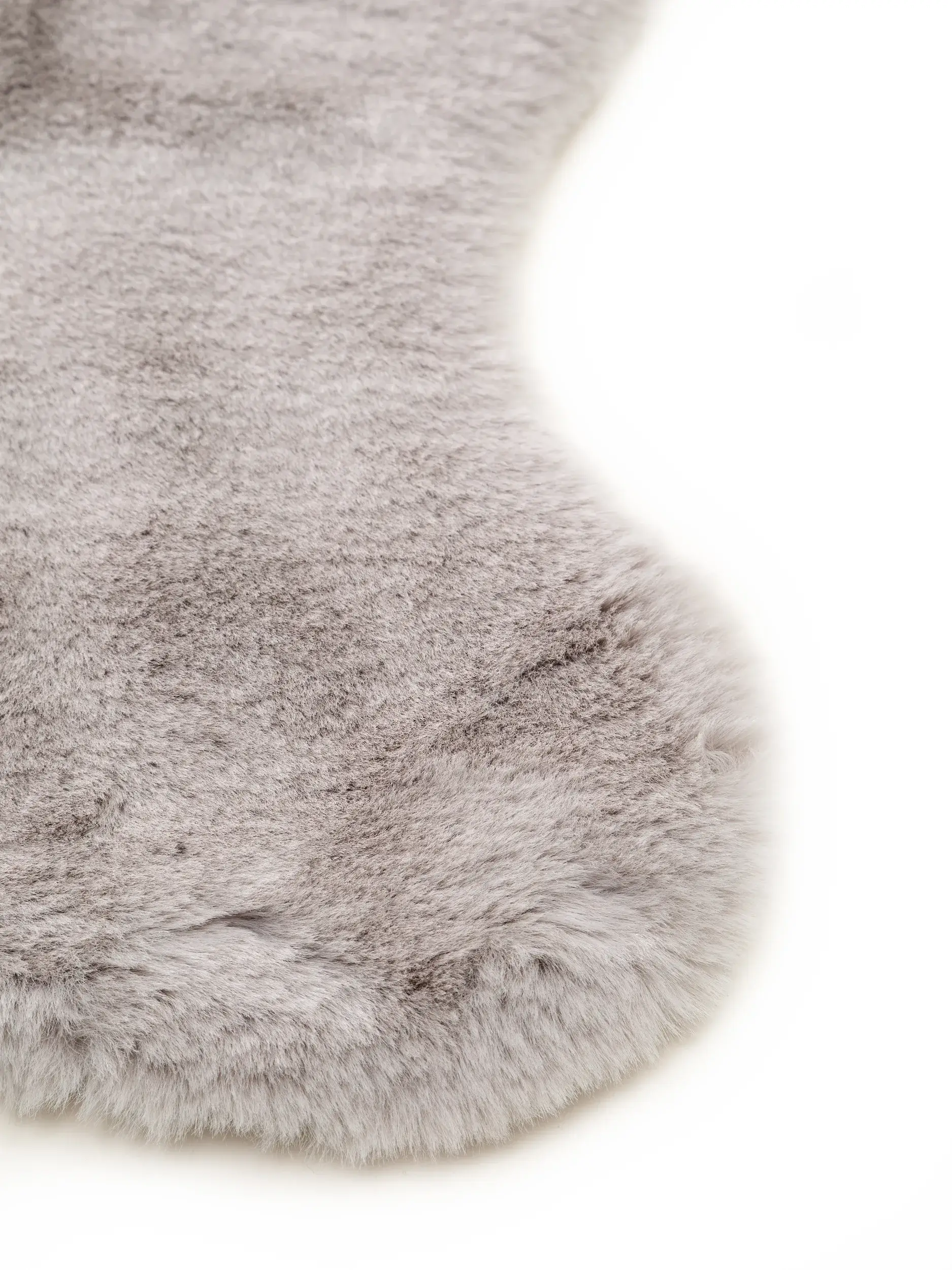 Kunstfell Dave Grau im Design Uni aus 100% Polyester von benuta Nest