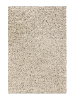 Wollteppich Patch Weiß/Schwarz
