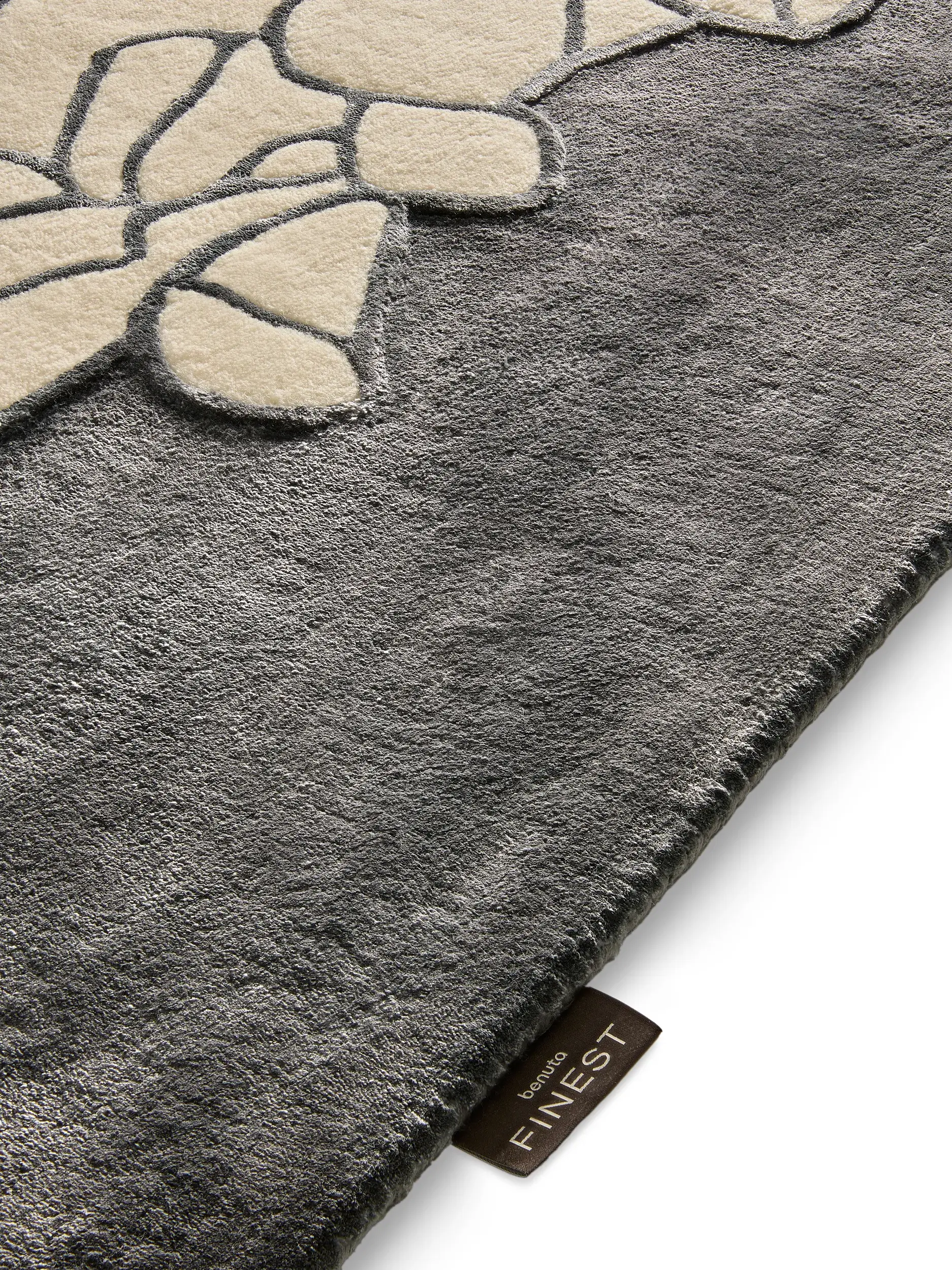 Tapis Tizian en 50% Laine (50% de Nouvelle-Zélande), 50% Lyocell (TENCEL™) en  de benuta Finest