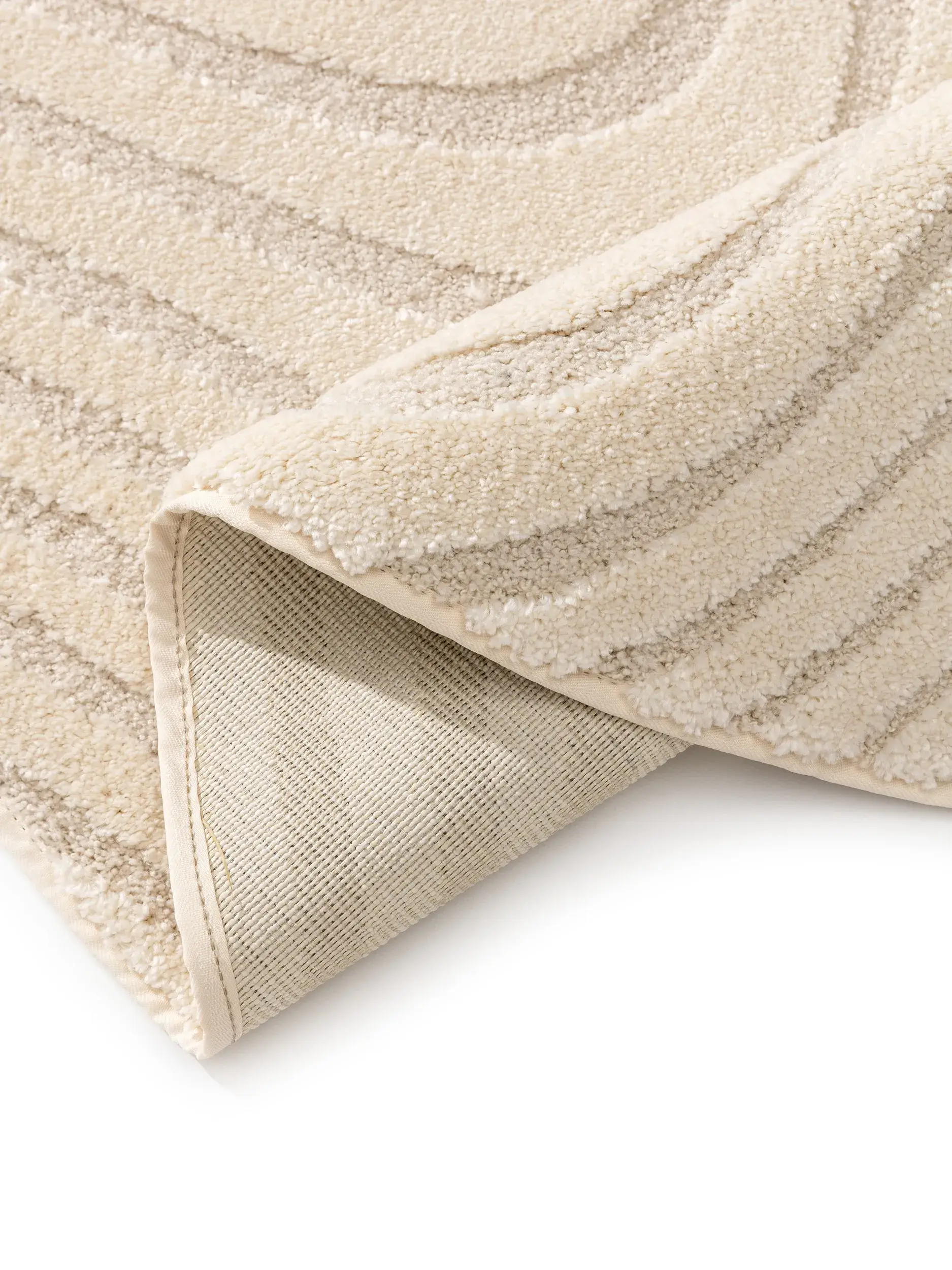 Tapete de 60% Polypropylen, 40% Polyester em Beige com pelo de 60% Polypropylen, 40% Polyester de altura da benuta Nest