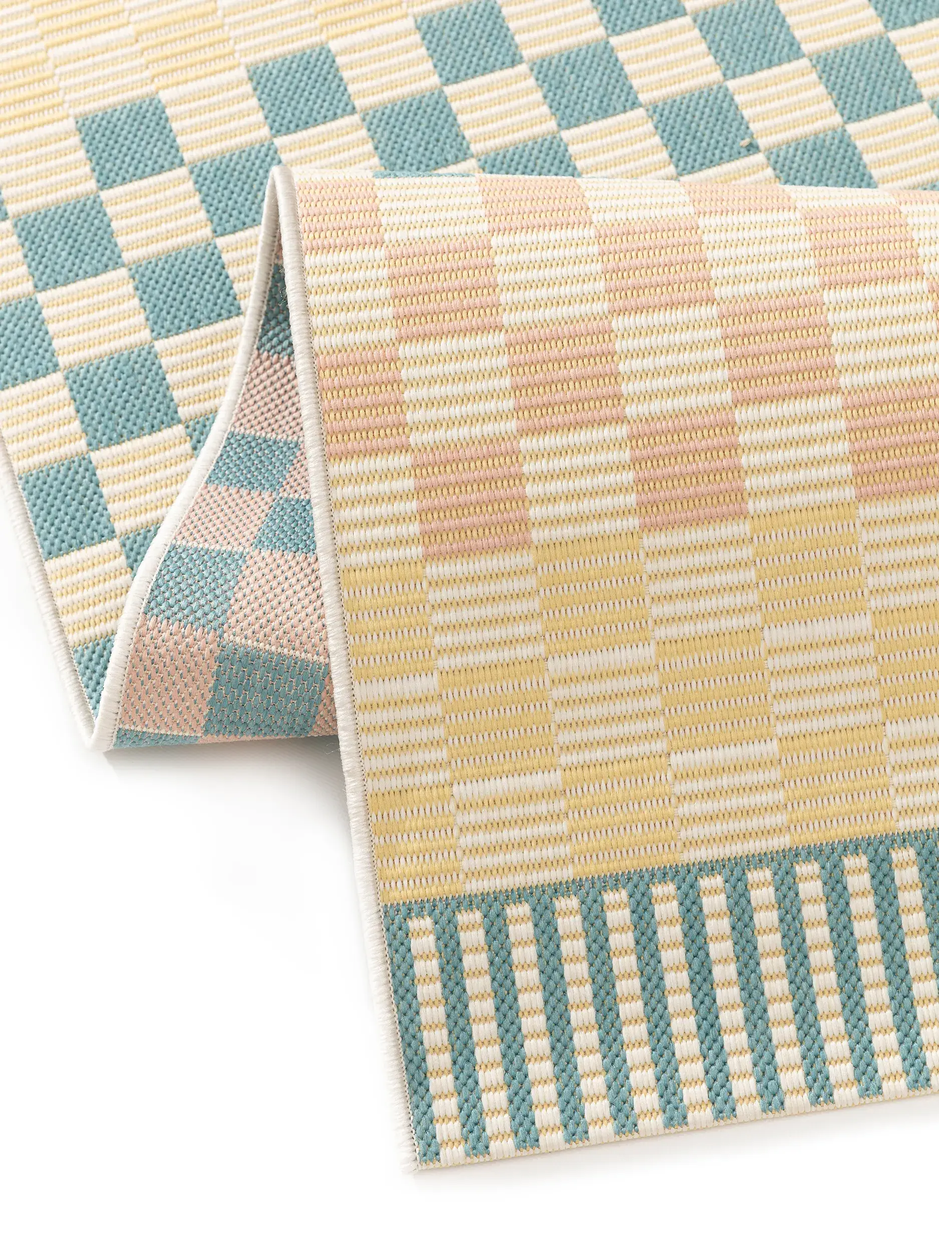 Teppich aus 100% Polypropylen in Multicolor mit 100% Polypropylen hohem Flor von benuta Pop