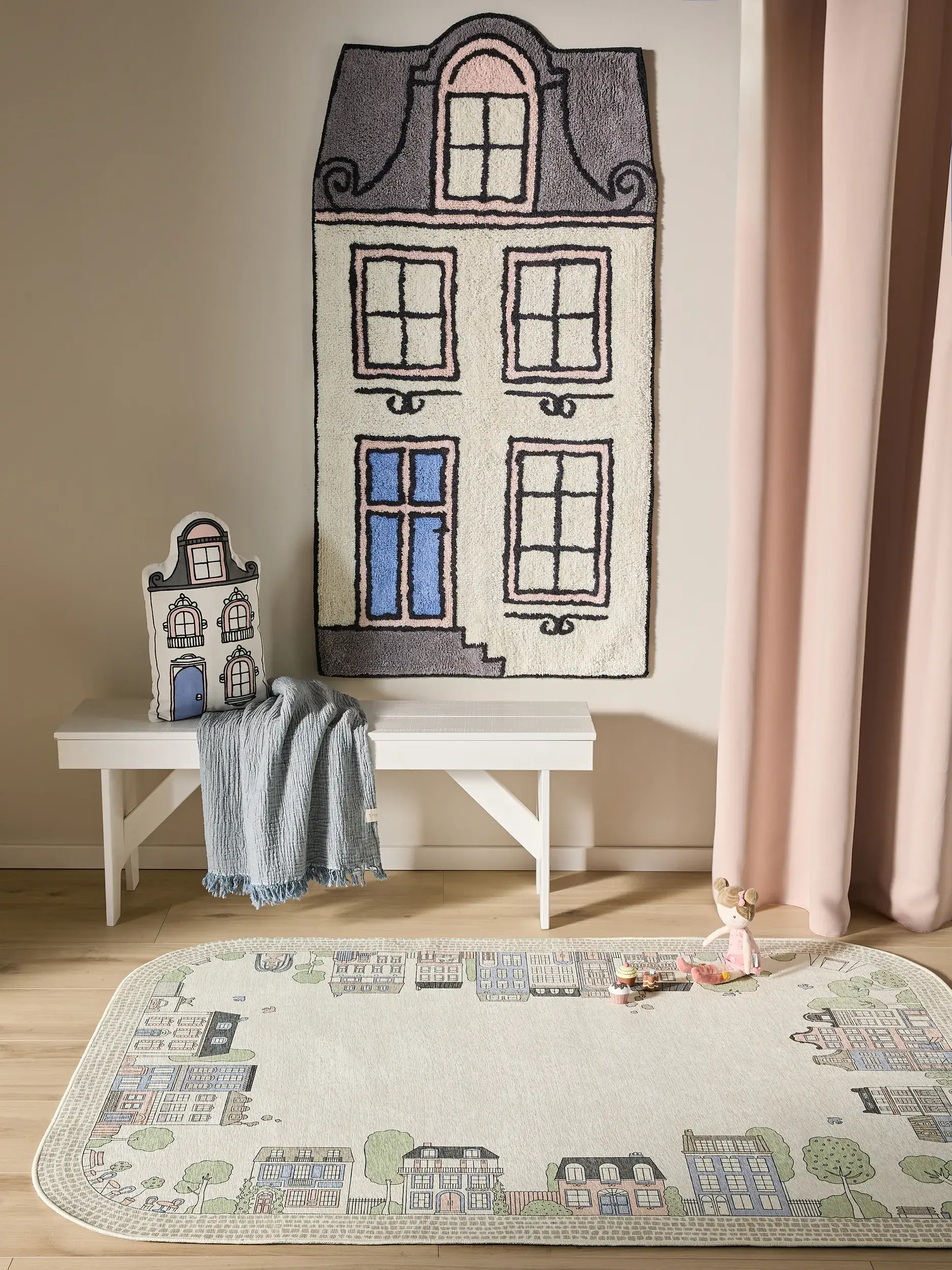Teppich Emily aus 100% Recycelte Baumwolle in  von Lytte