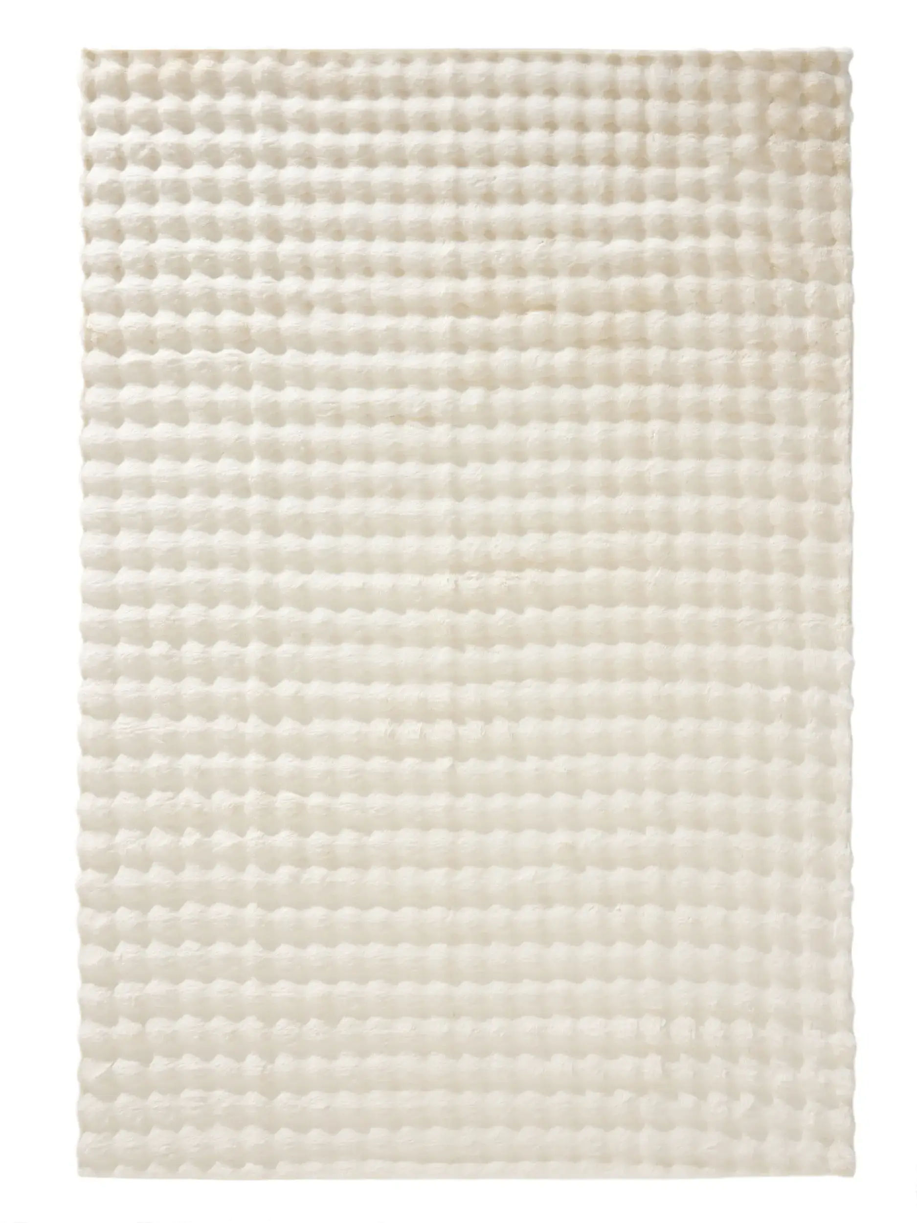 Rug made of 100% Polyester in Beige with a 100% Polyester high pile by benuta Nest