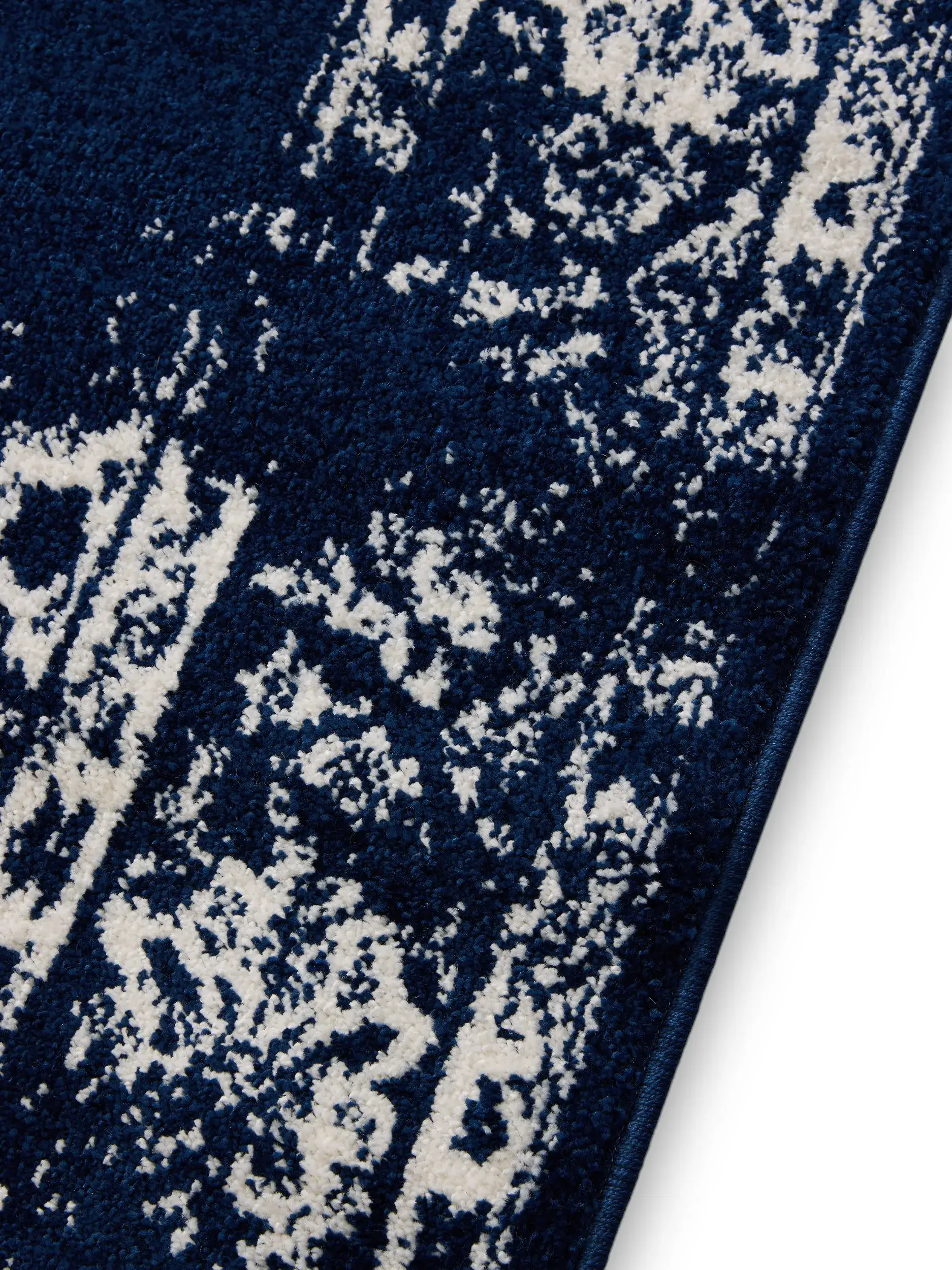 Tapete de 100% Polipropileno em Azul com pelo de 100% Polipropileno de altura da benuta Basic