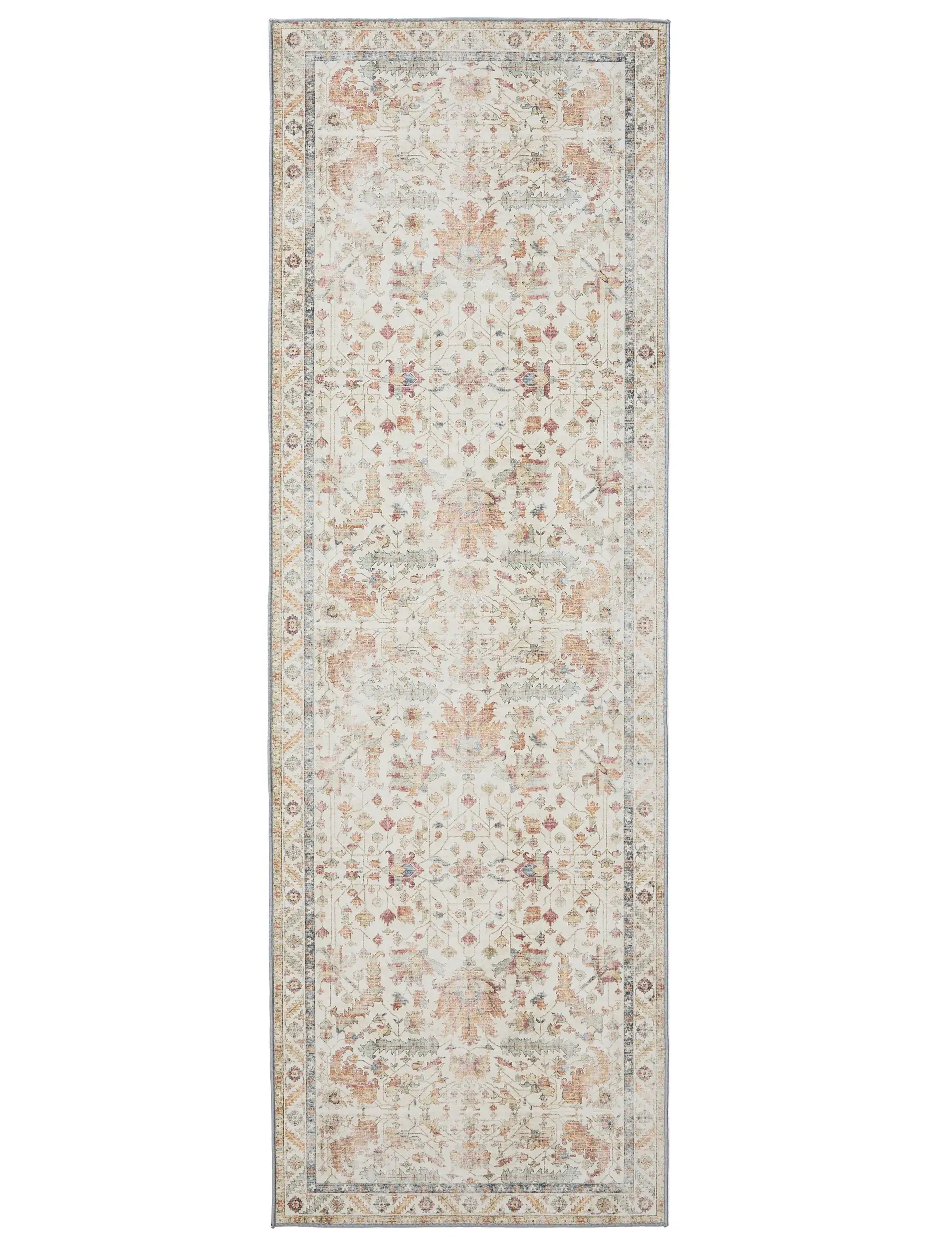 Rug made of 100% Polyester in Multicolour with a 100% Polyester high pile by benuta Basic
