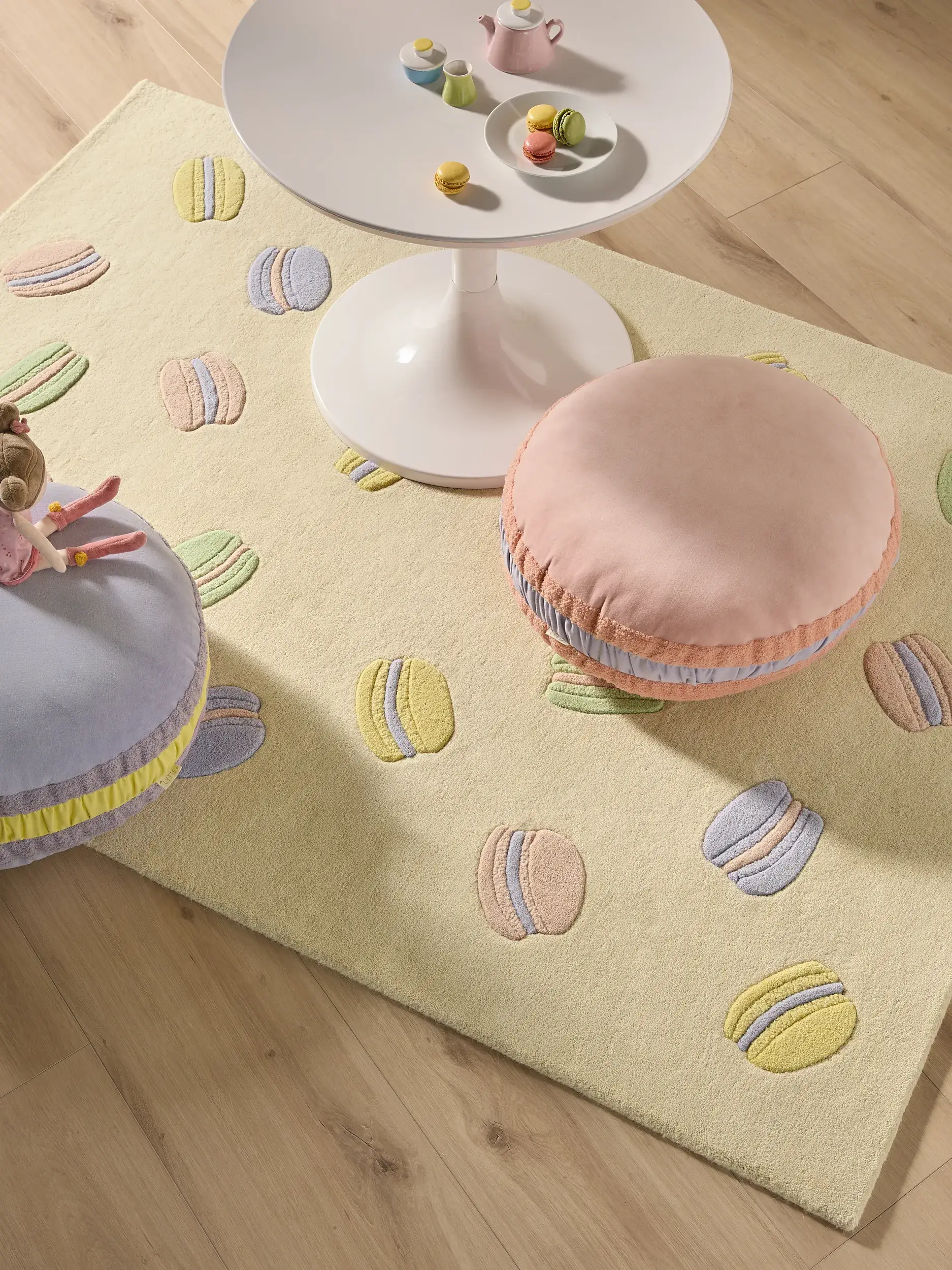 Cojín de suelo Macaron Morado de Lytte