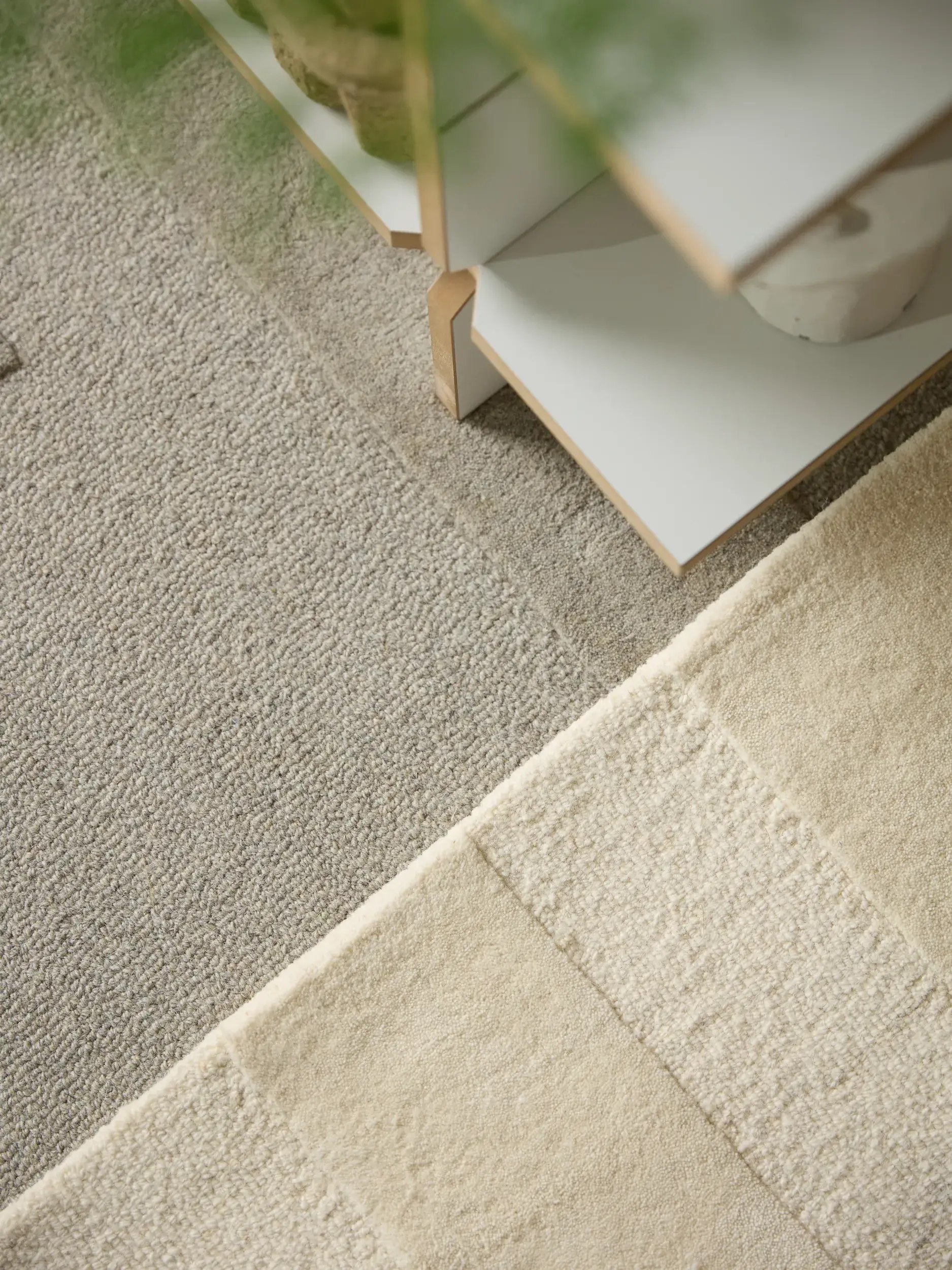 Rug Logan made of 100% Wool in Beige by benuta Pure