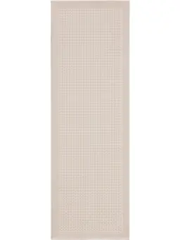 Alfombra de pasillo exterior Naoto Blanco