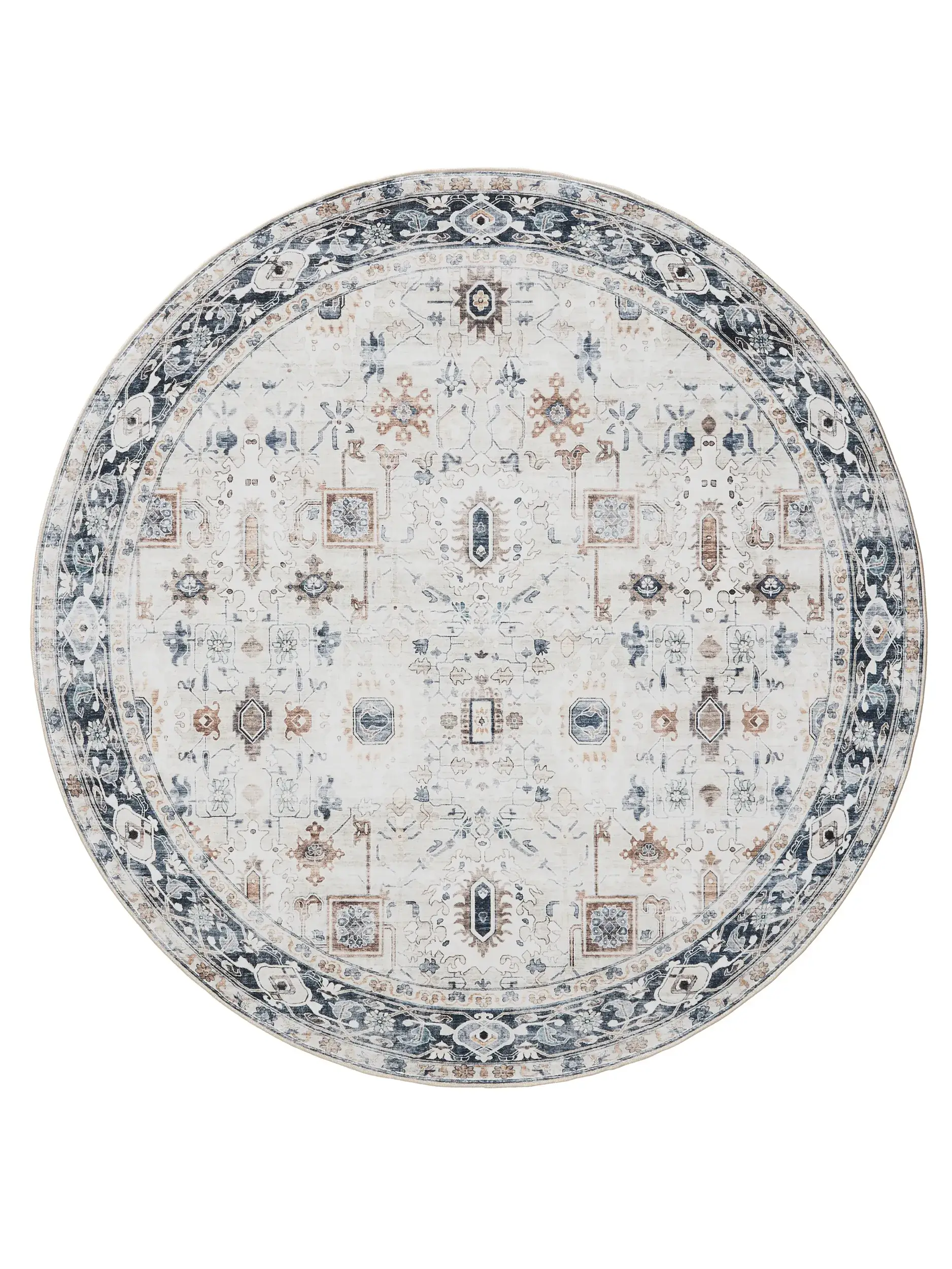 Rug made of 100% Polyester in Beige with a 100% Polyester high pile by benuta Basic