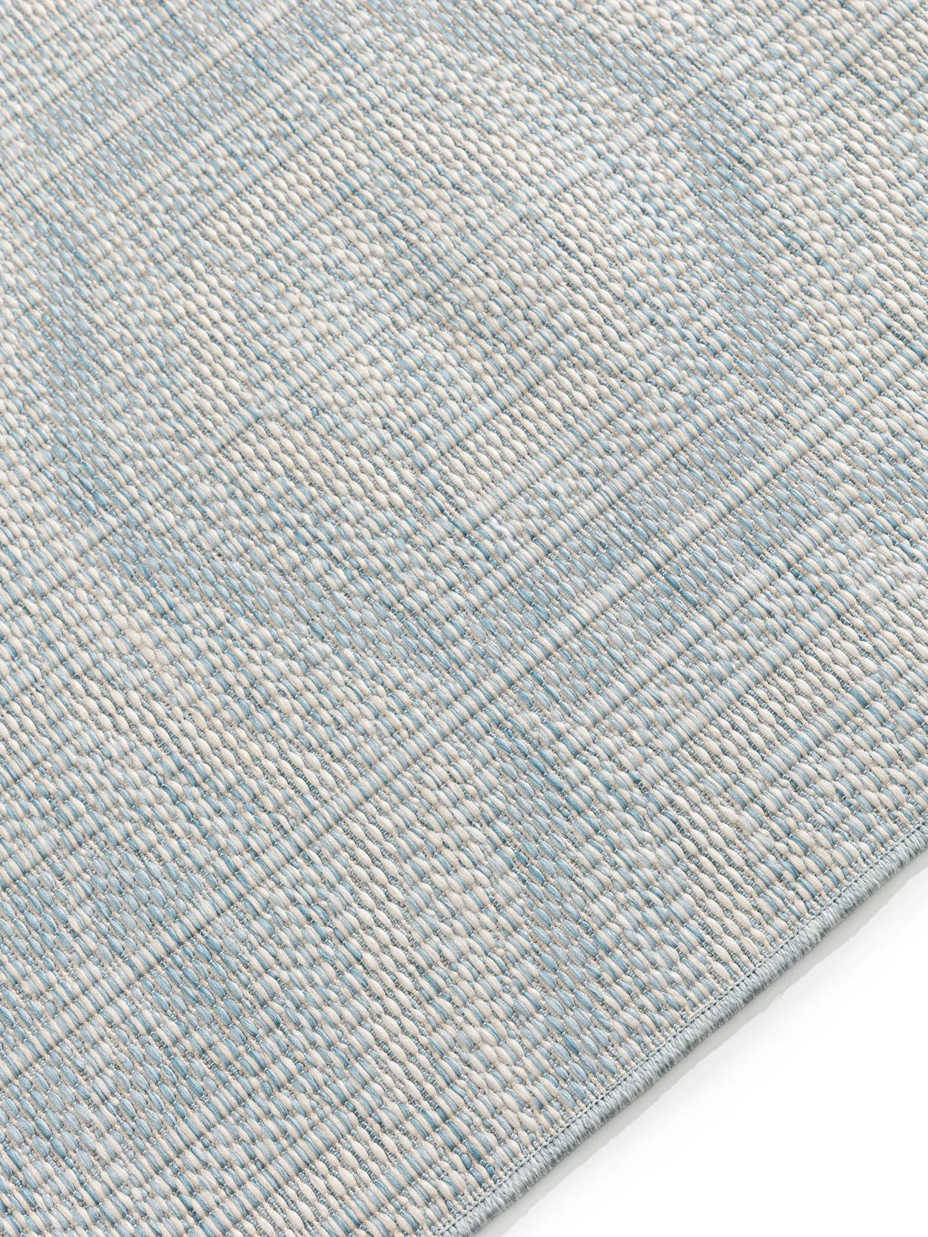 Rug made of 100% Polypropylen in Blue with a 100% Polypropylen high pile by benuta Nest