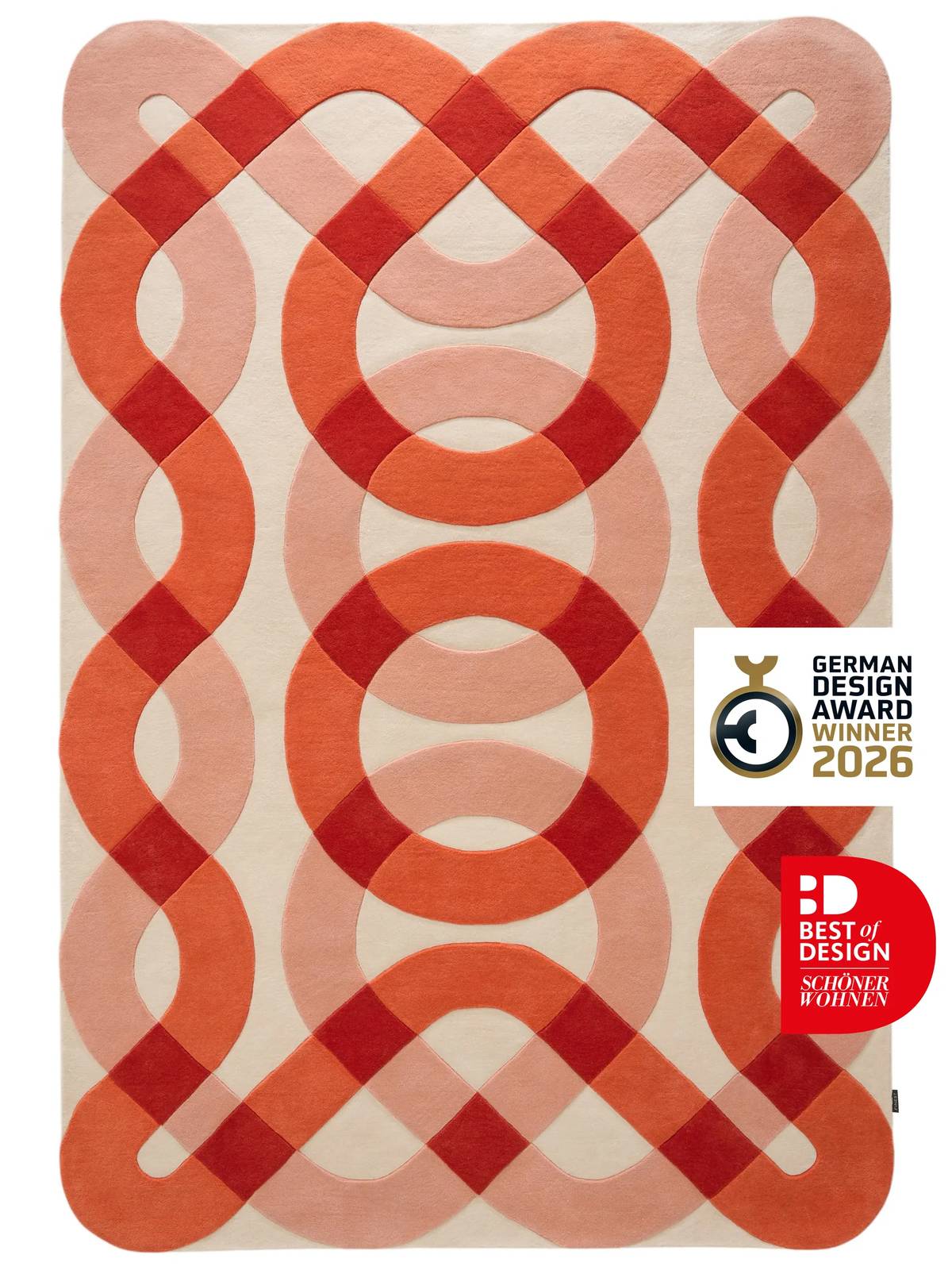 Discover Wollteppich Nio Rot in various sizes