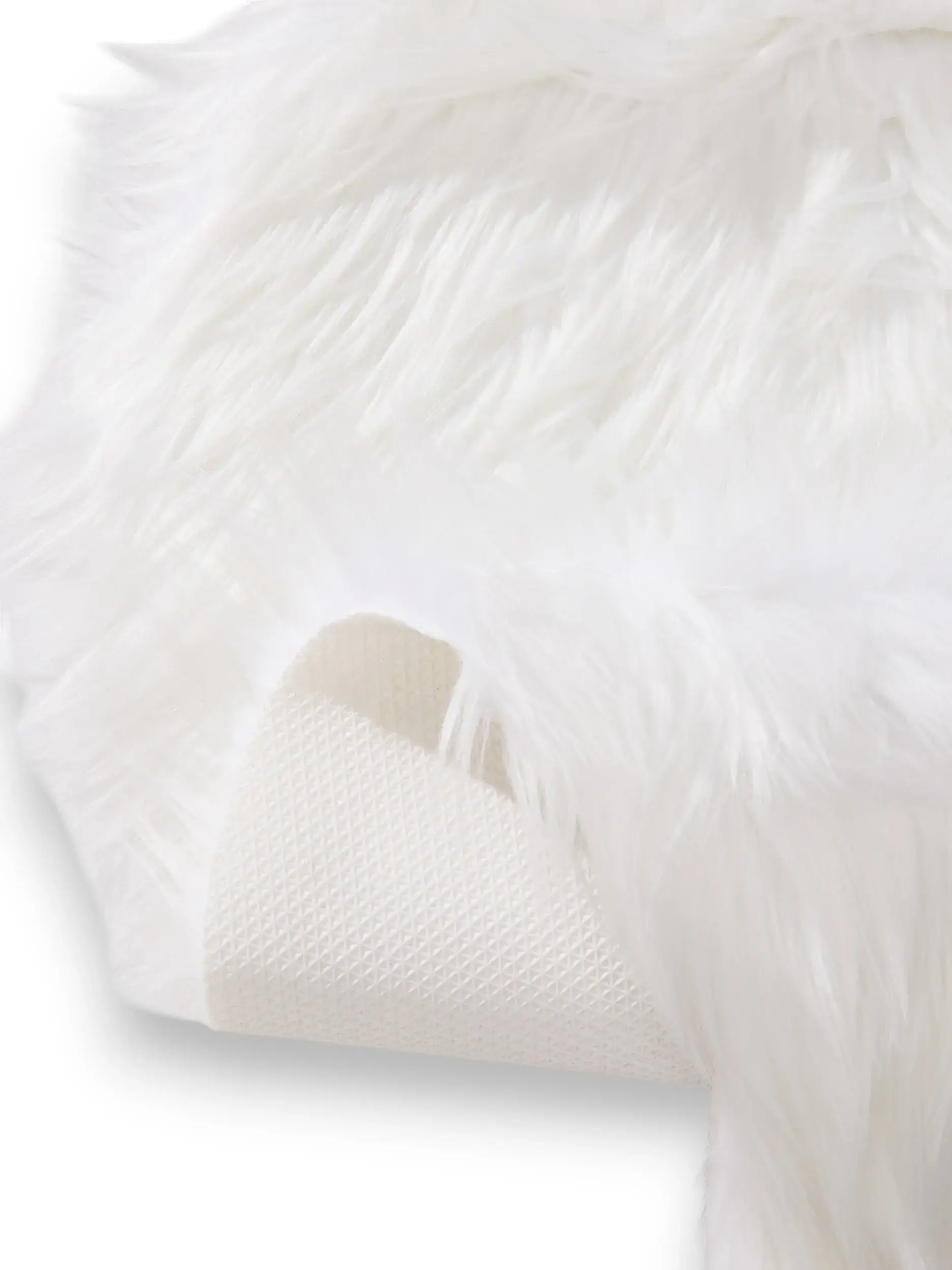 Koberec z 70% Polyacryl, 30% Polyester v Weiß s vlasem výšky 70% Polyacryl, 30% Polyester od benuta Pop