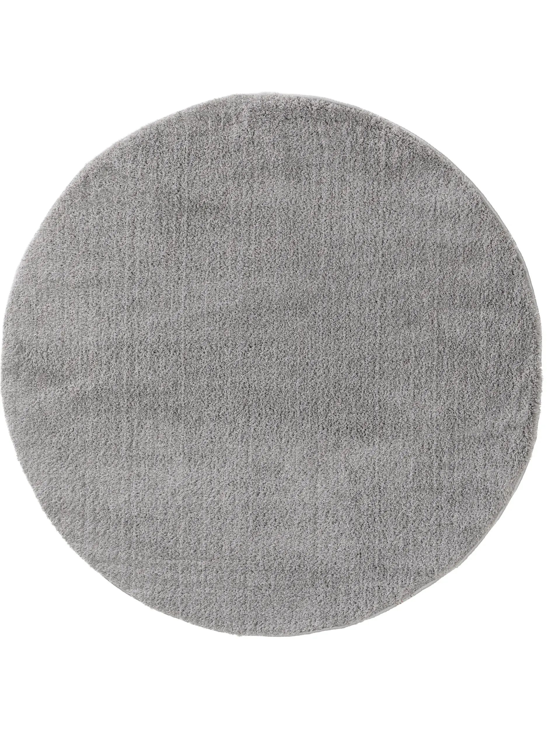 Teppich aus 100% Polyester (Microfiber) in Grau mit 100% Polyester (Microfiber) hohem Flor von benuta Nest