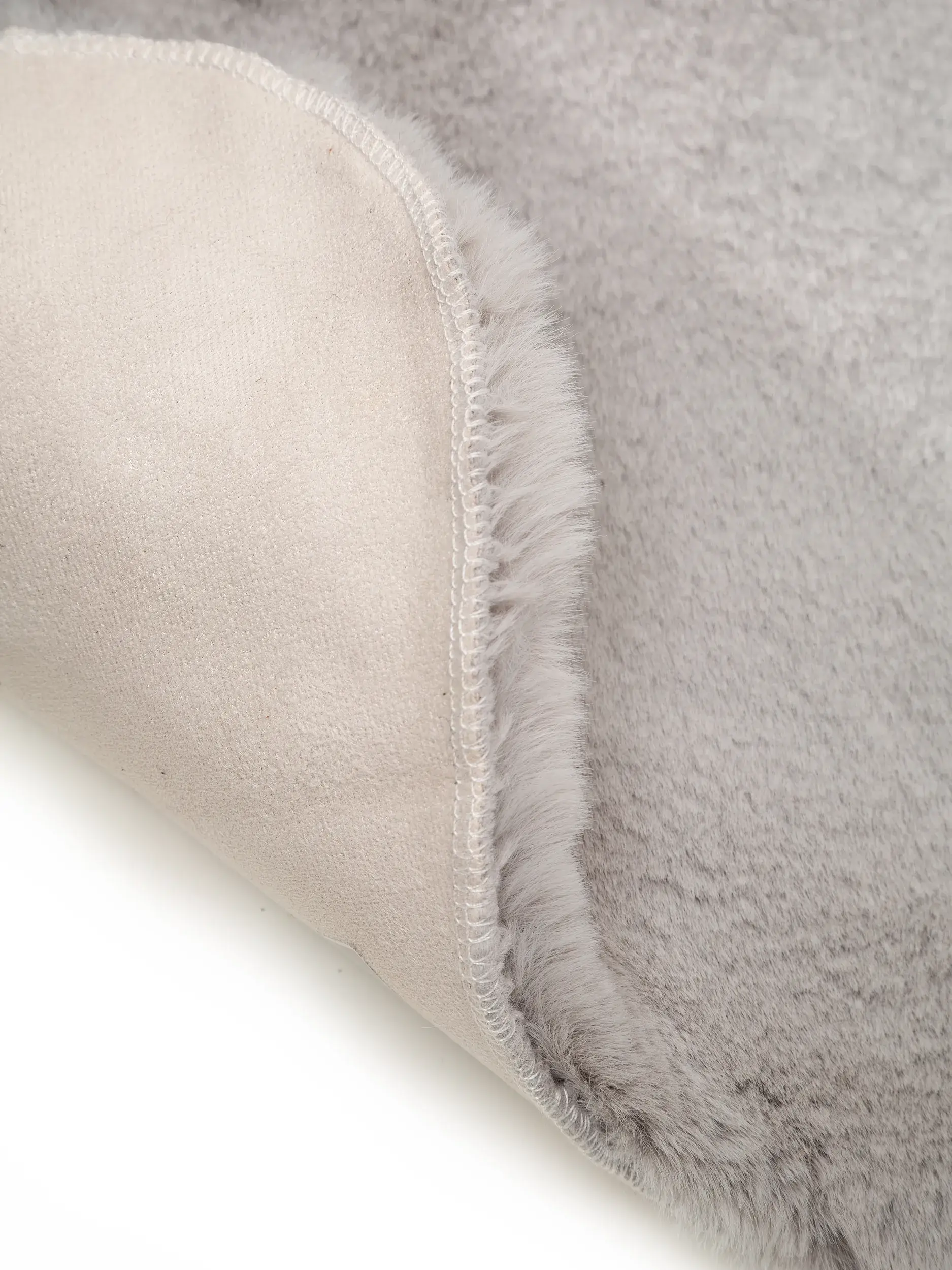 Kunstfell Dave Grau im Design Uni aus 100% Polyester von benuta Nest