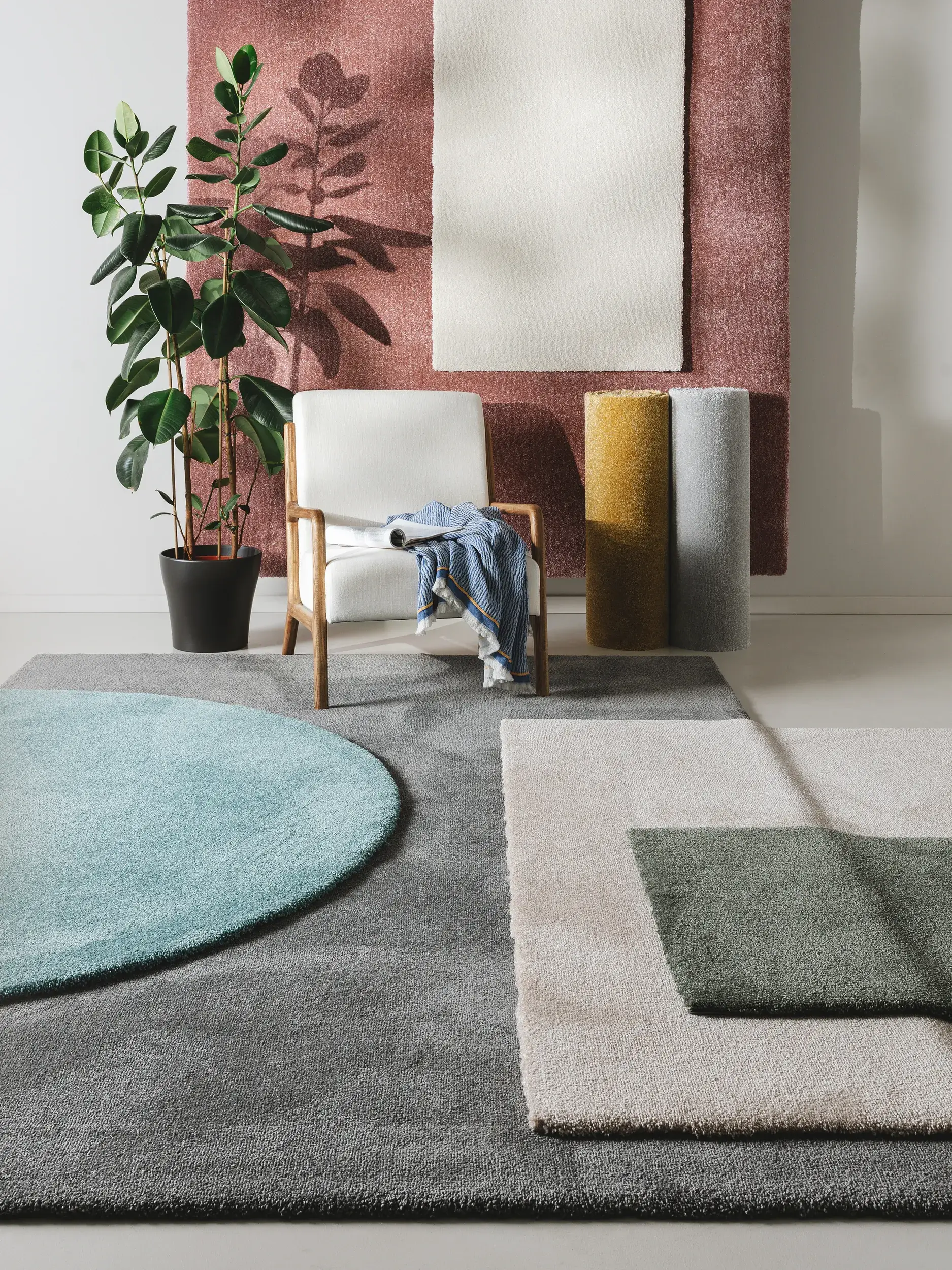 Alfombra de 100% Polipropileno en Amarillo con un pelo de {{Placeholder_Pile Height}} de altura de benuta nest